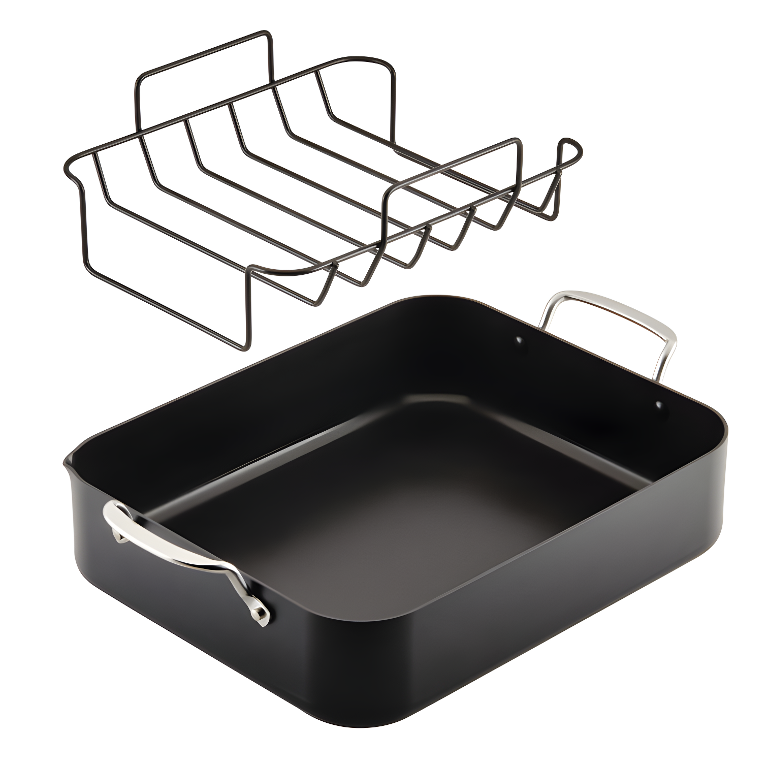 KitchenAid Hard-Anodized Aluminum Non-Stick Roasting Pan with Rack