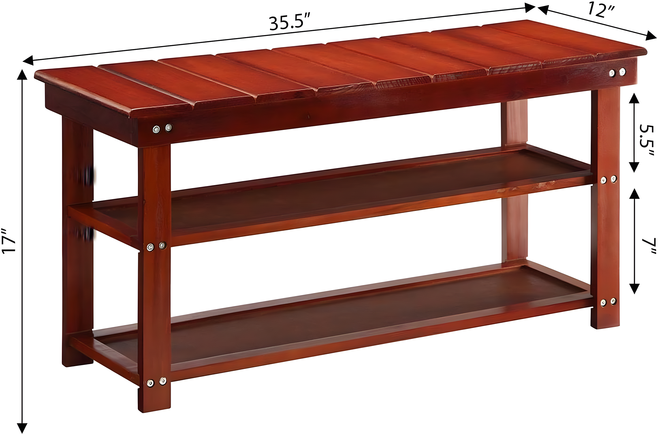 Convenience Concepts Oxford Utility Mudroom Bench, Multiple Finishes