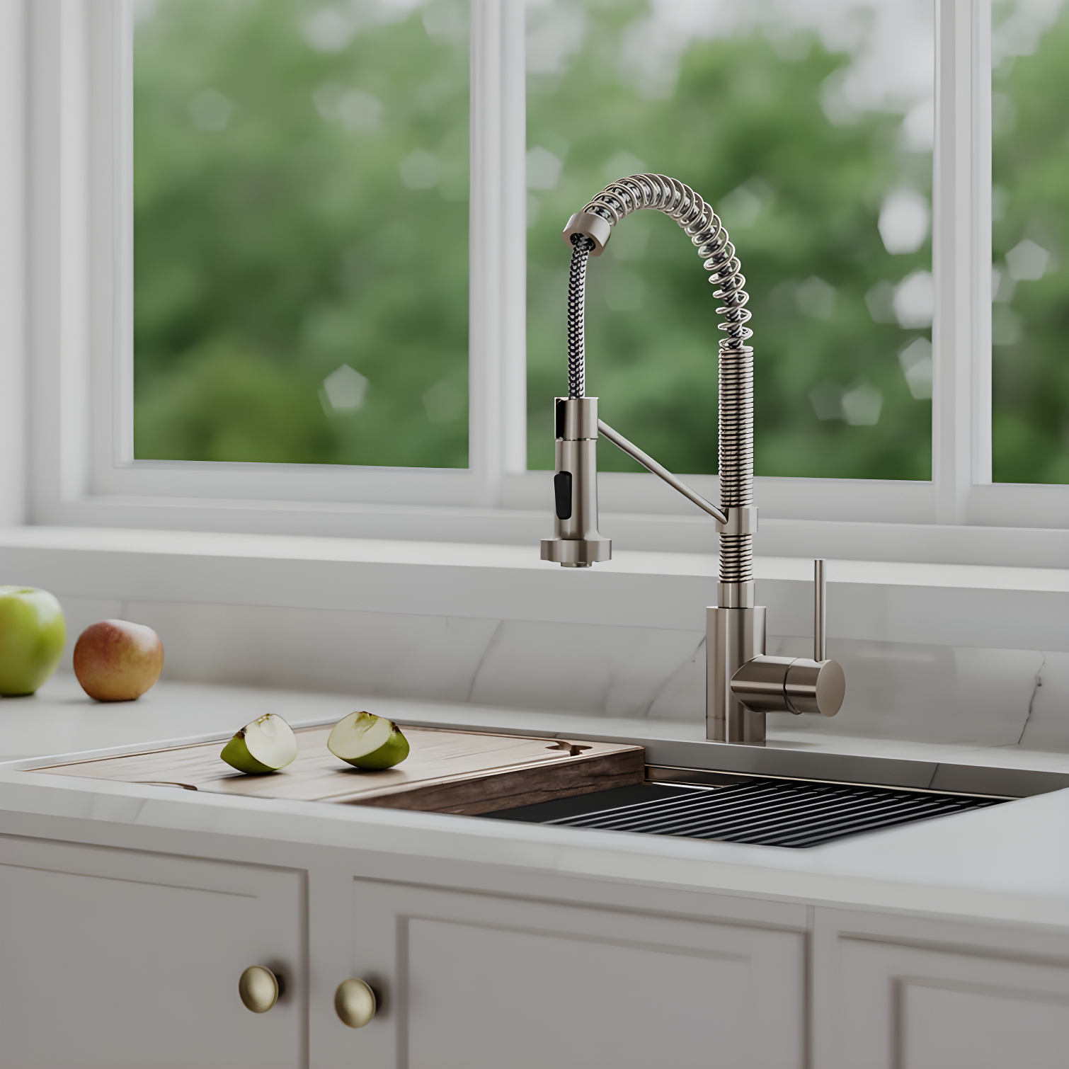 KRAUS Bolden Commercial Style 2-Function Single Handle Pull Down Kitchen Faucet
