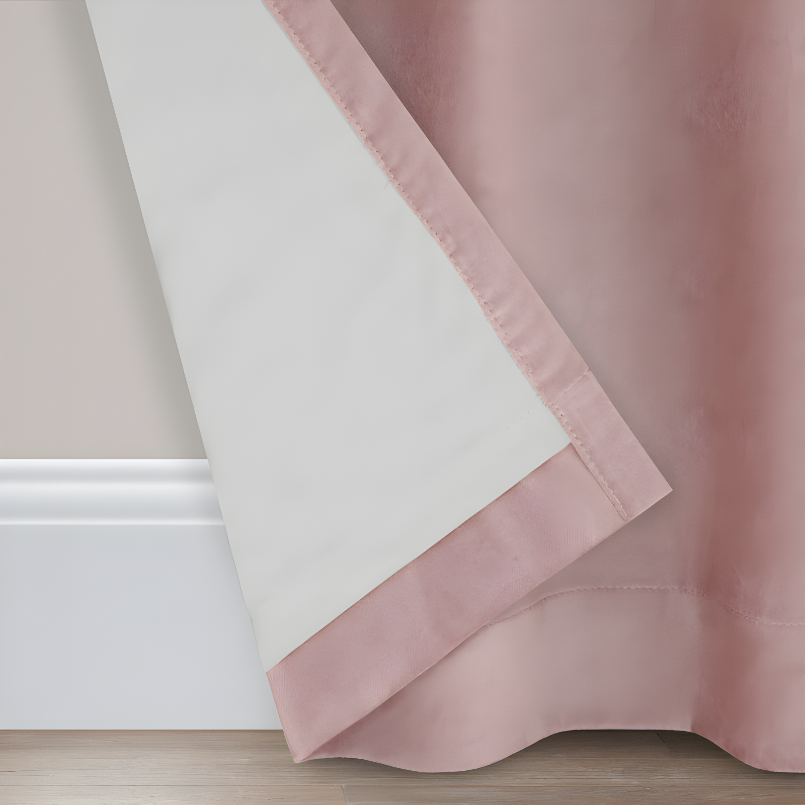 Eclipse Eclipse Luxury Cotton Velvet 100% Blackout Rod Pocket Back Tab Curtain Panel