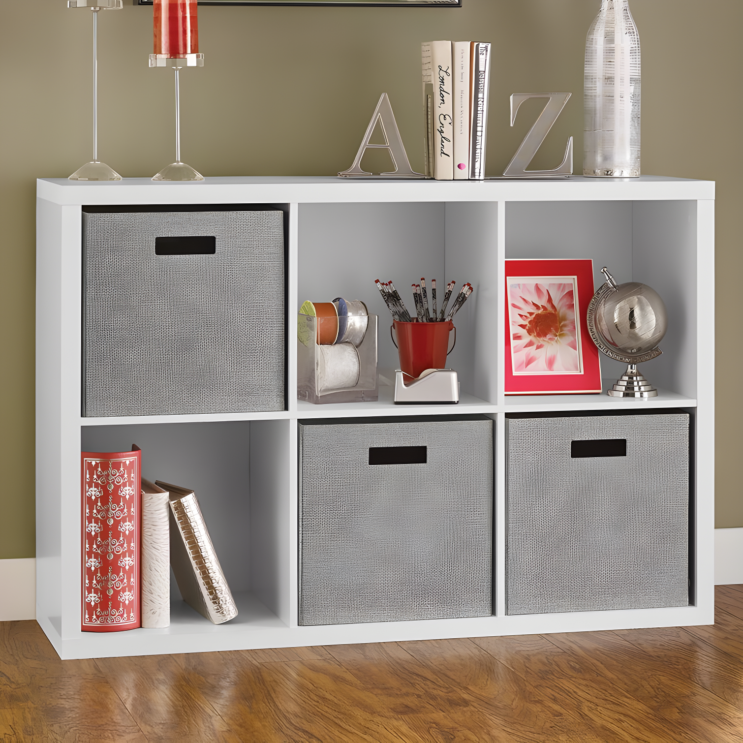 Decorative Storage 30'' H x 43.98'' W Cube Bookcase