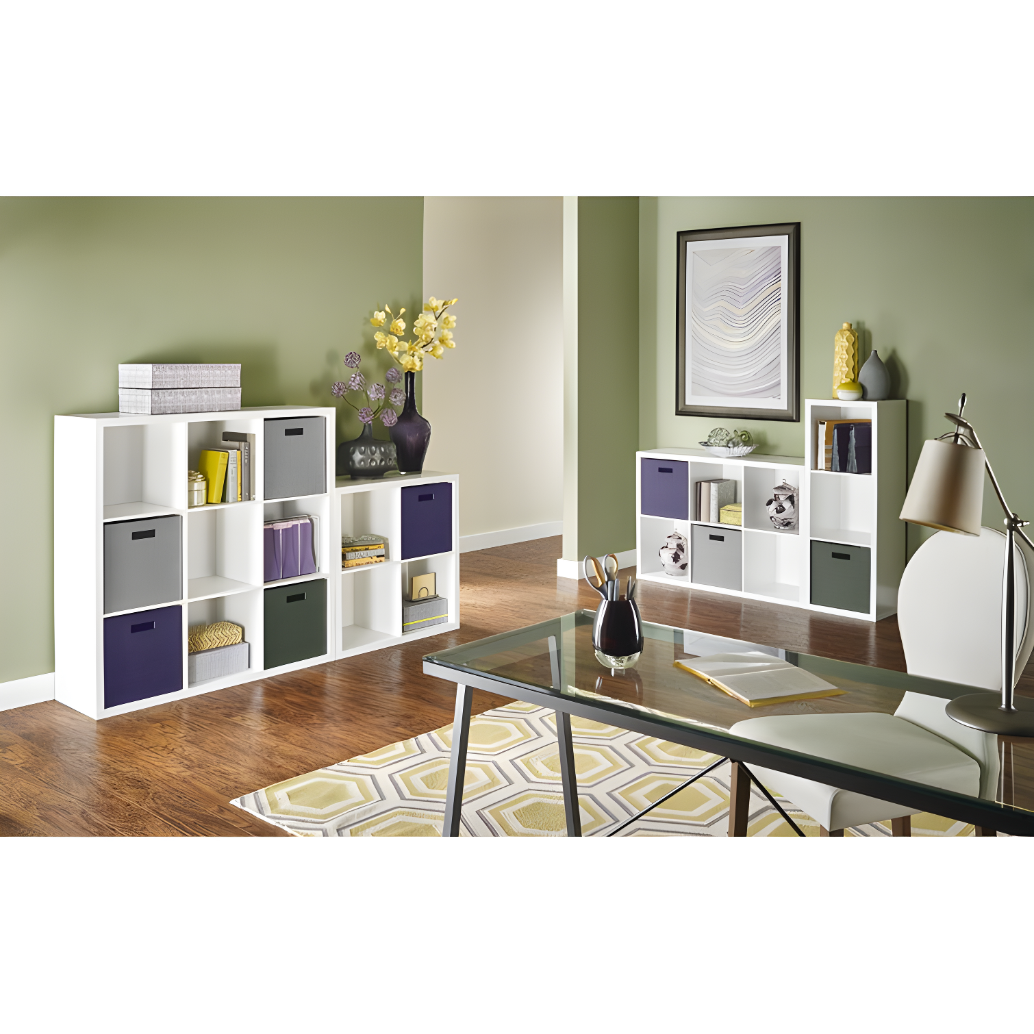 Decorative Storage 30'' H x 43.98'' W Cube Bookcase