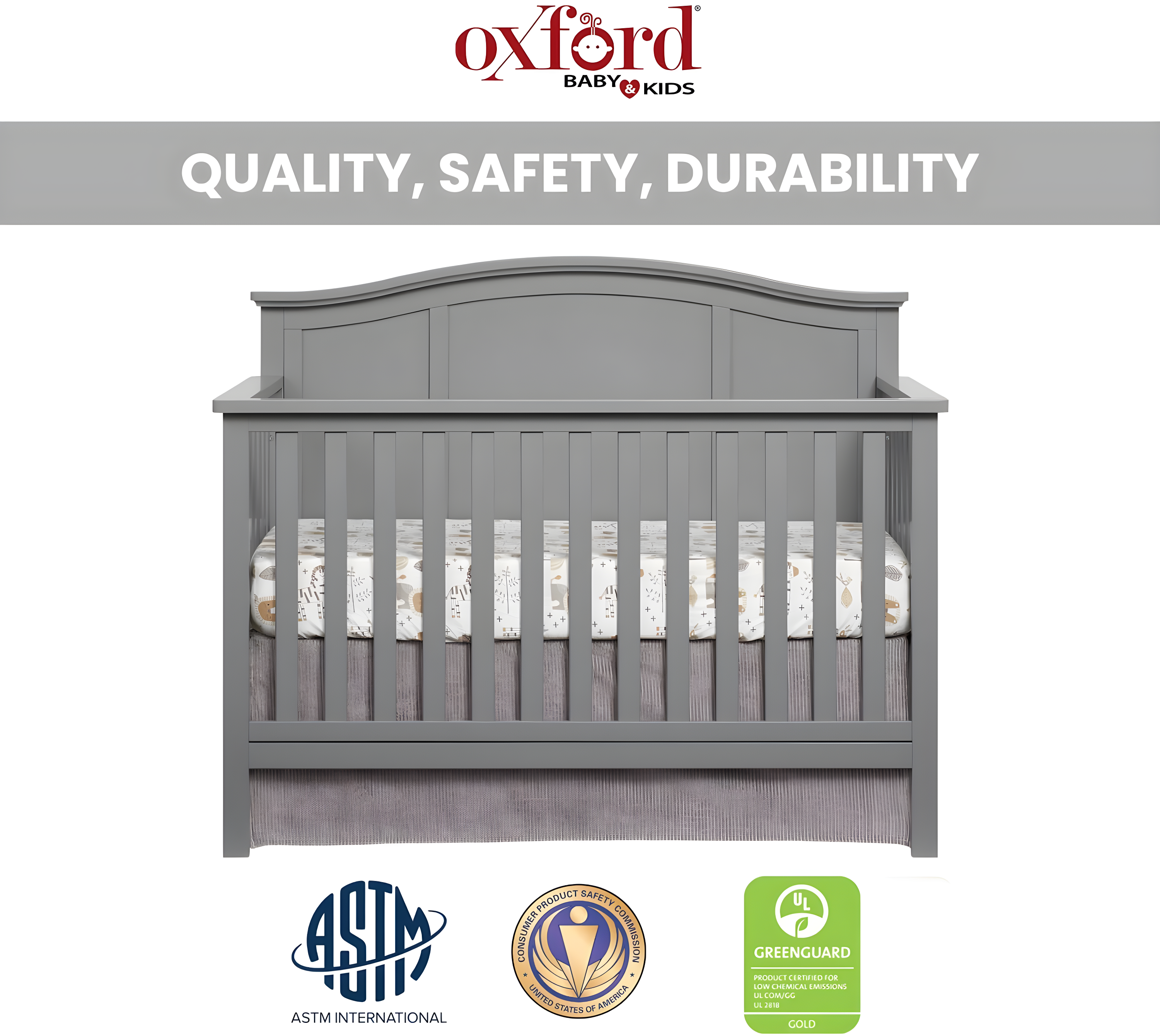Emerson 4 In 1 Convertible Crib