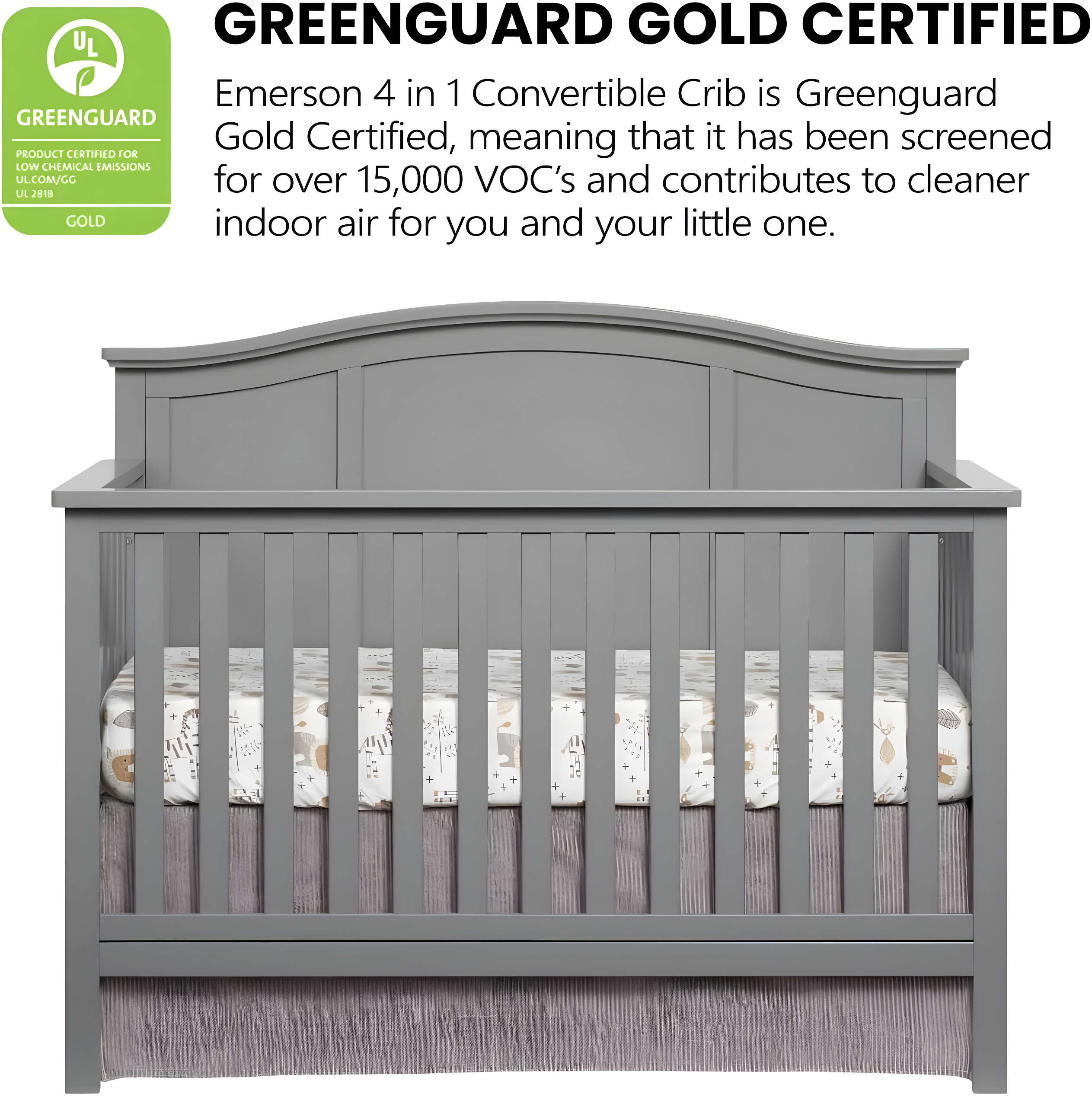 Emerson 4 In 1 Convertible Crib