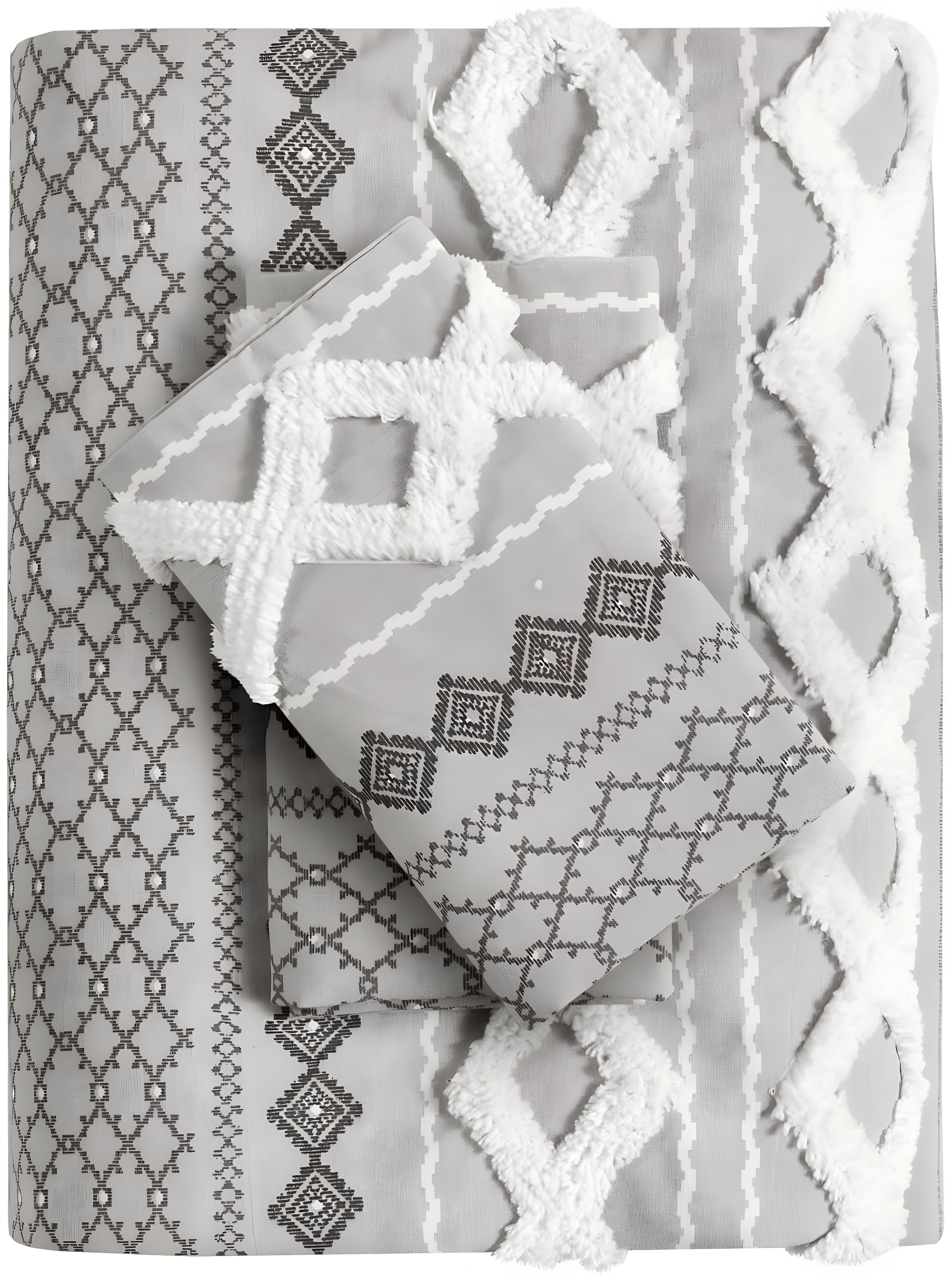 INK+IVY Imani Cotton Printed Duvet Cover Set