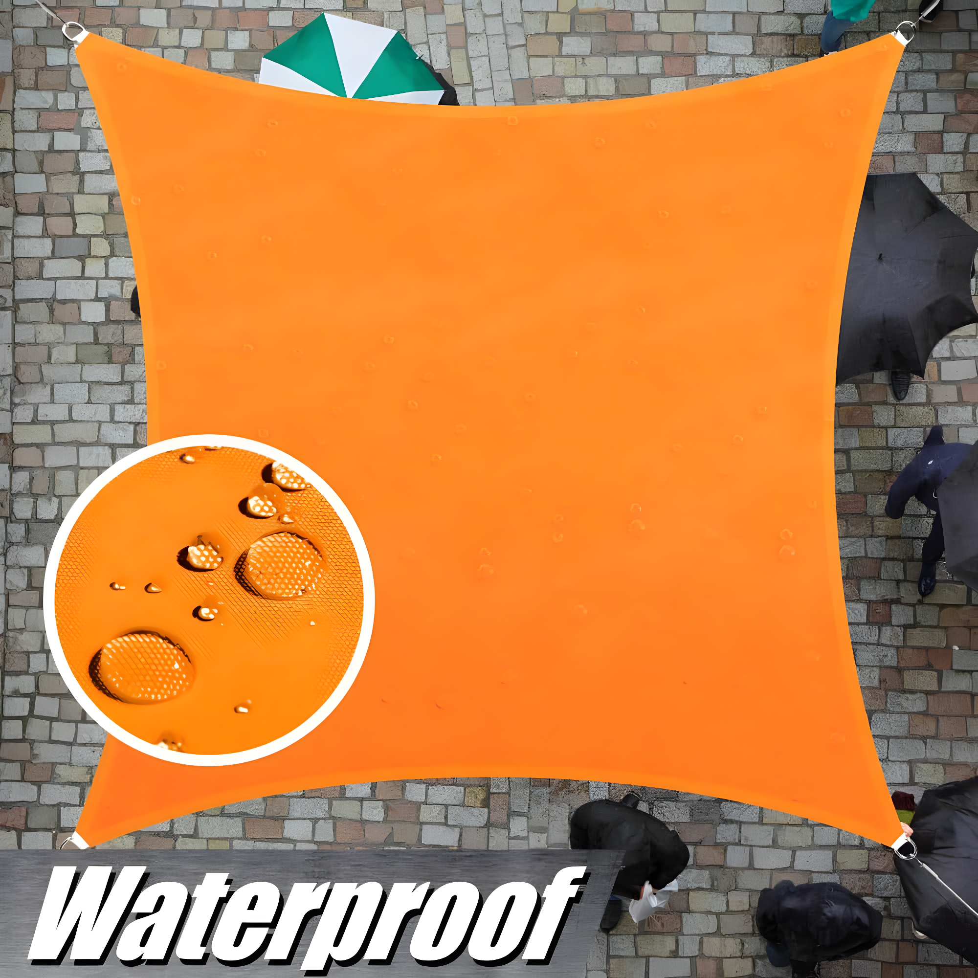 ColourTree Waterproof 9.5' x 9.5' Square Shade Sail