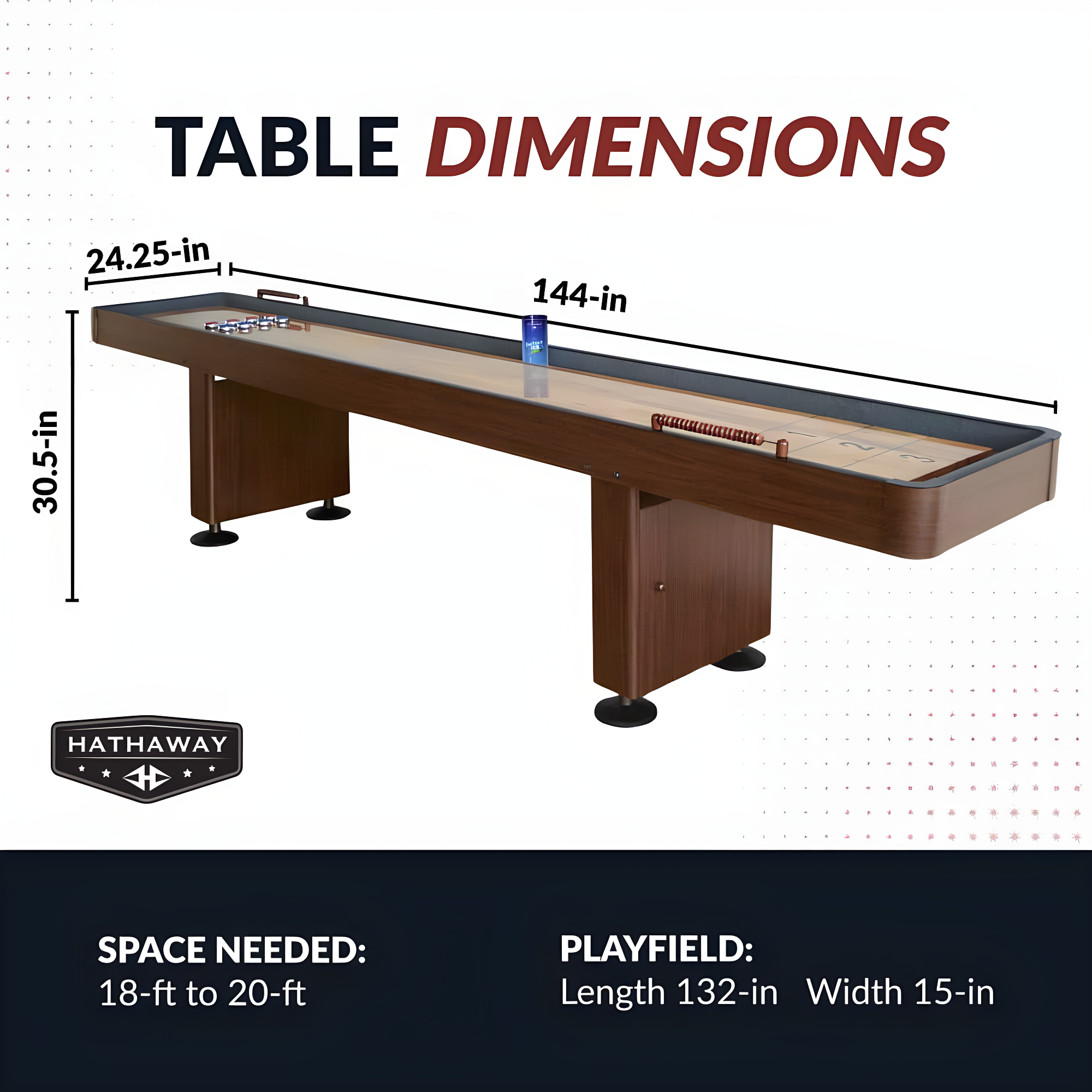 Hathaway Games Challenger Hathaway Games Shuffleboard Table