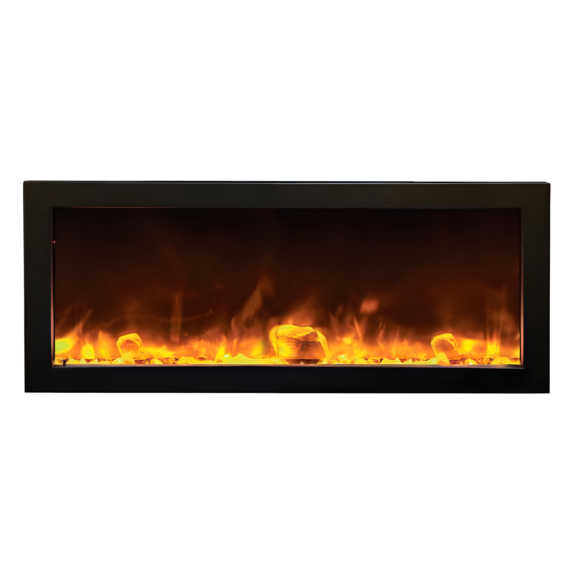 Amantii 72-TRU-VIEW-XL XT – 72″ Wide X 22″ In Height –3 Sided Glass / Indoor Or Outdoor Electric Fireplace