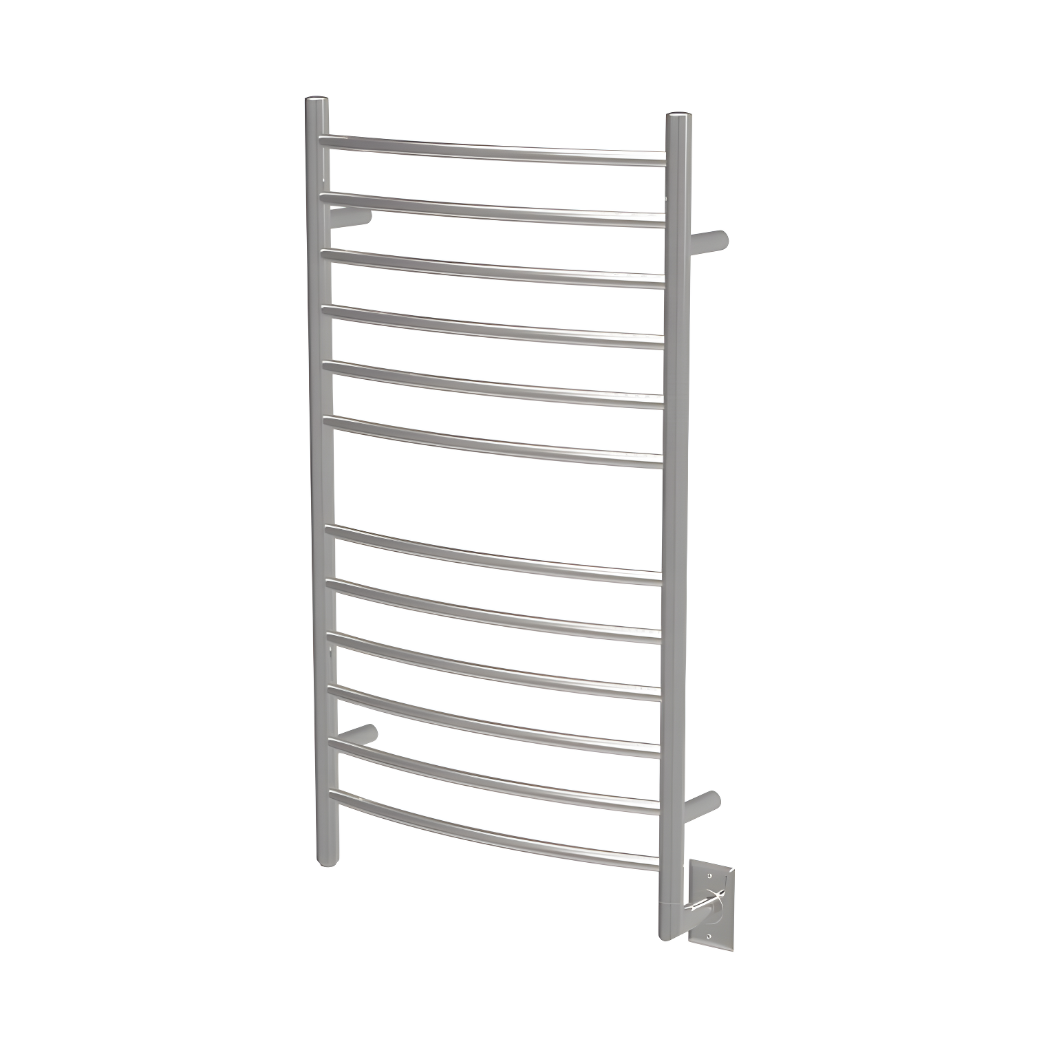 Radiant Large Curved Towel Warmer Hybrid Hardwired or Plug in