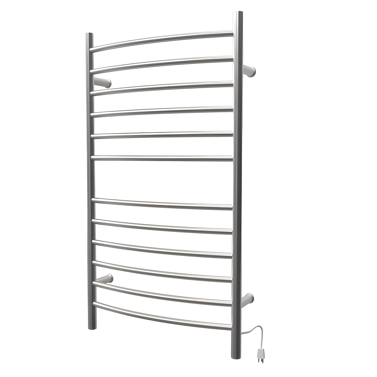 Radiant Large Curved Towel Warmer Hybrid Hardwired or Plug in