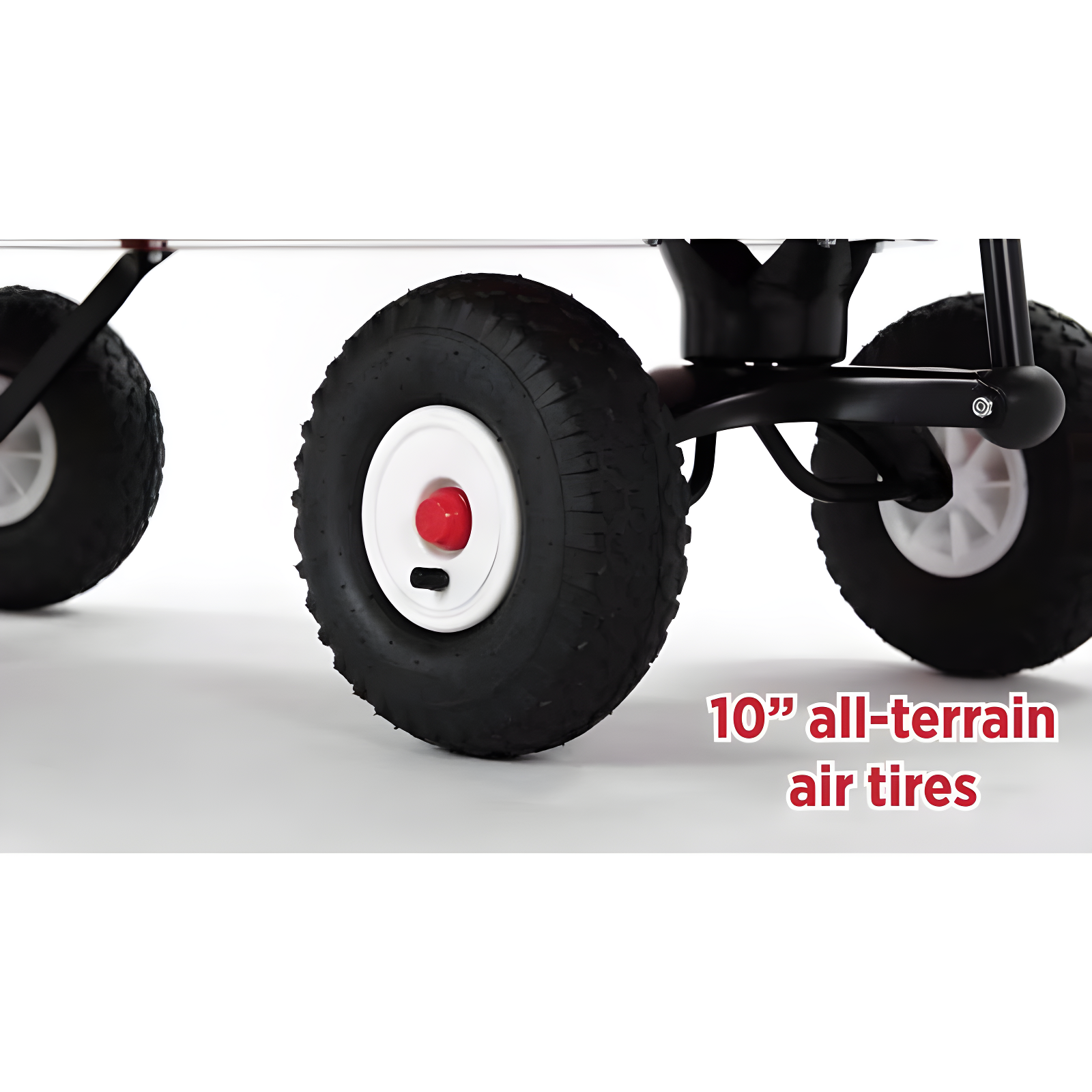 Full-Size All-Terrain Steel and Wood Pull Food & Drink Server