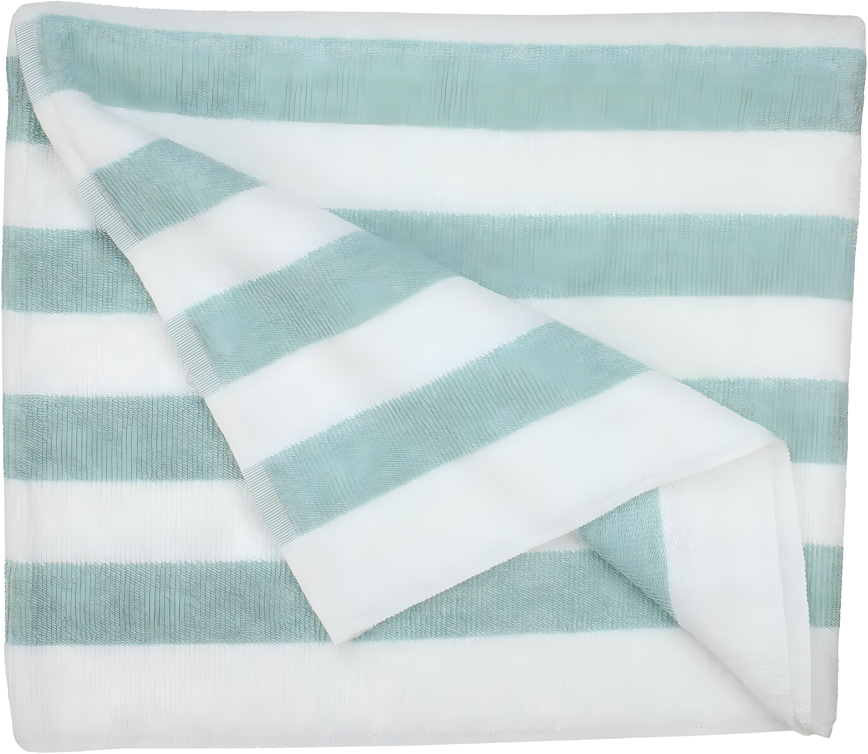 Fibertone 4-Piece Cabana Beach Towel Set, Seafoam (70x30)