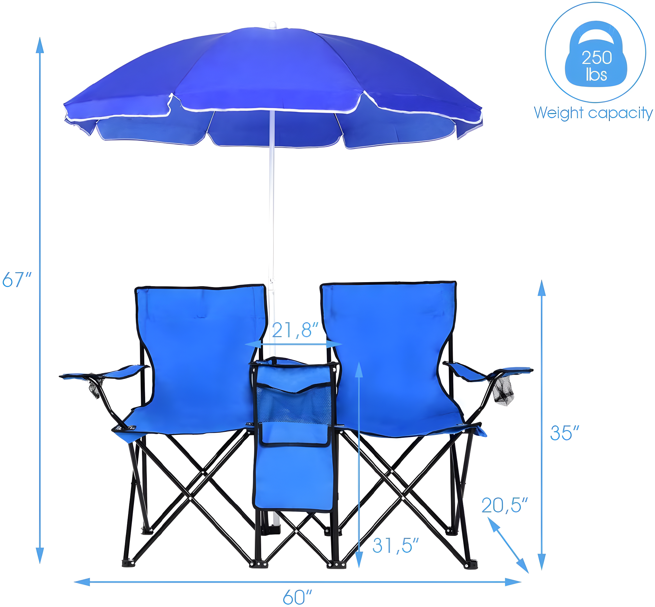 Arlmont & Co. Sayler Fabric Patio Folding Chair Folding Chair Set