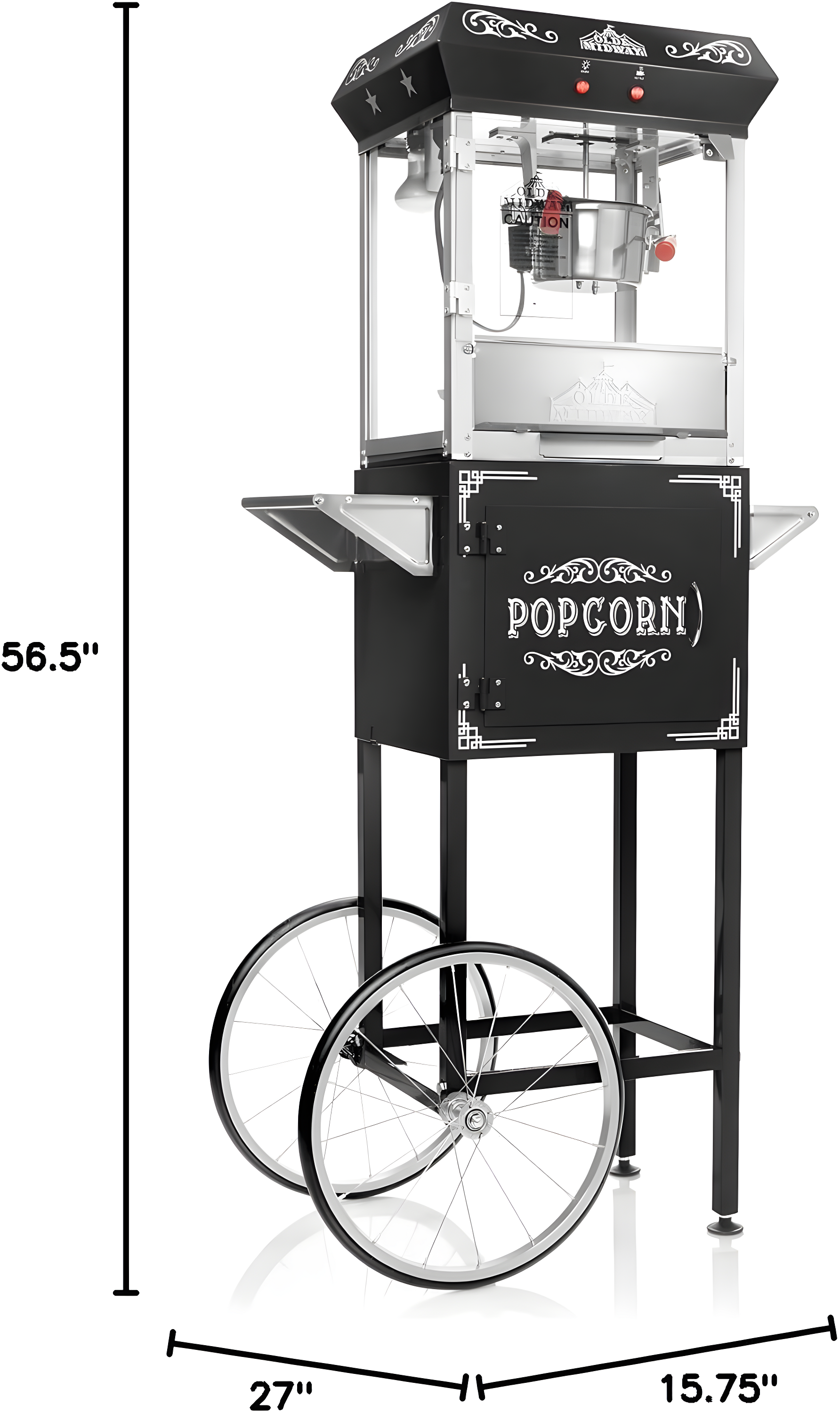 Olde Midway Olde Midway 6 Oz. Popcorn Machine Stand / Cart