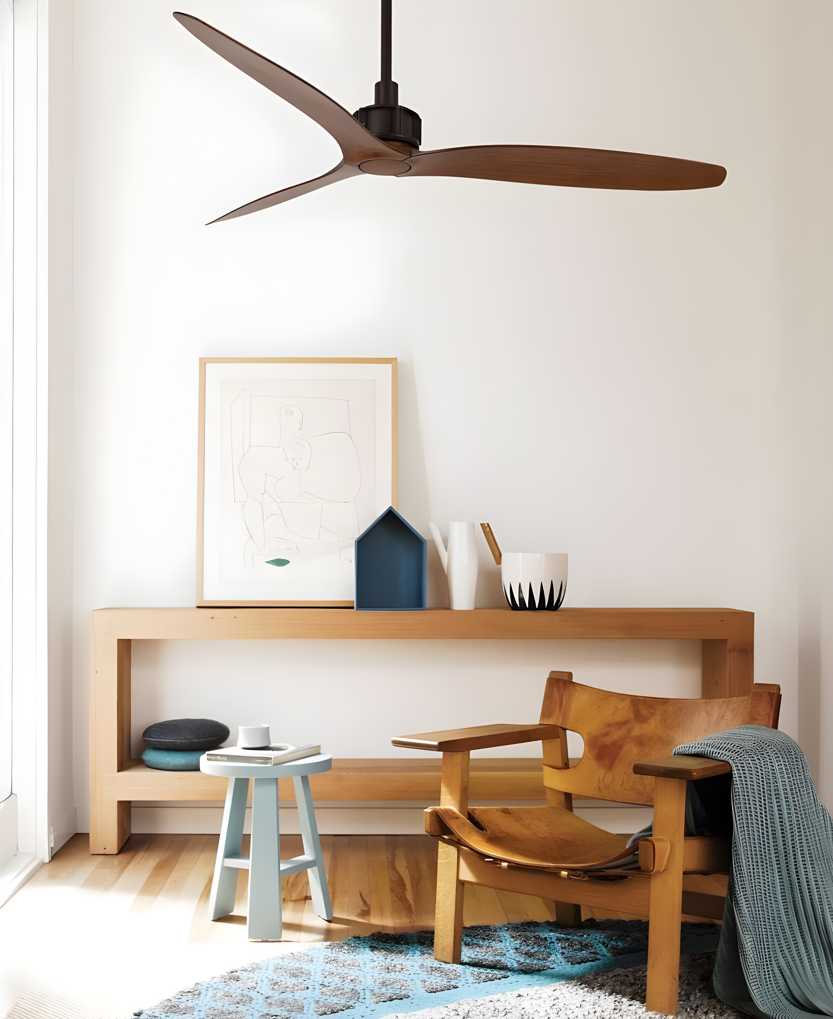 52" Zelda 3 - Blade Standard Ceiling Fan with Remote Control