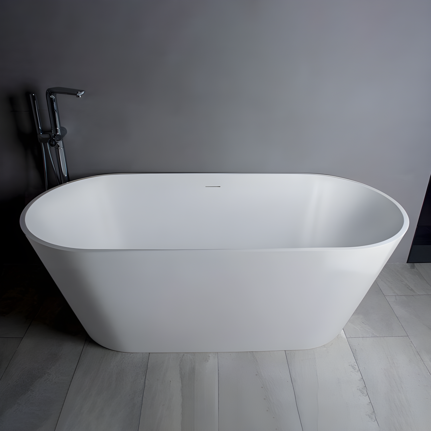 66.9" x 33" Freestanding Soaking Bathtub