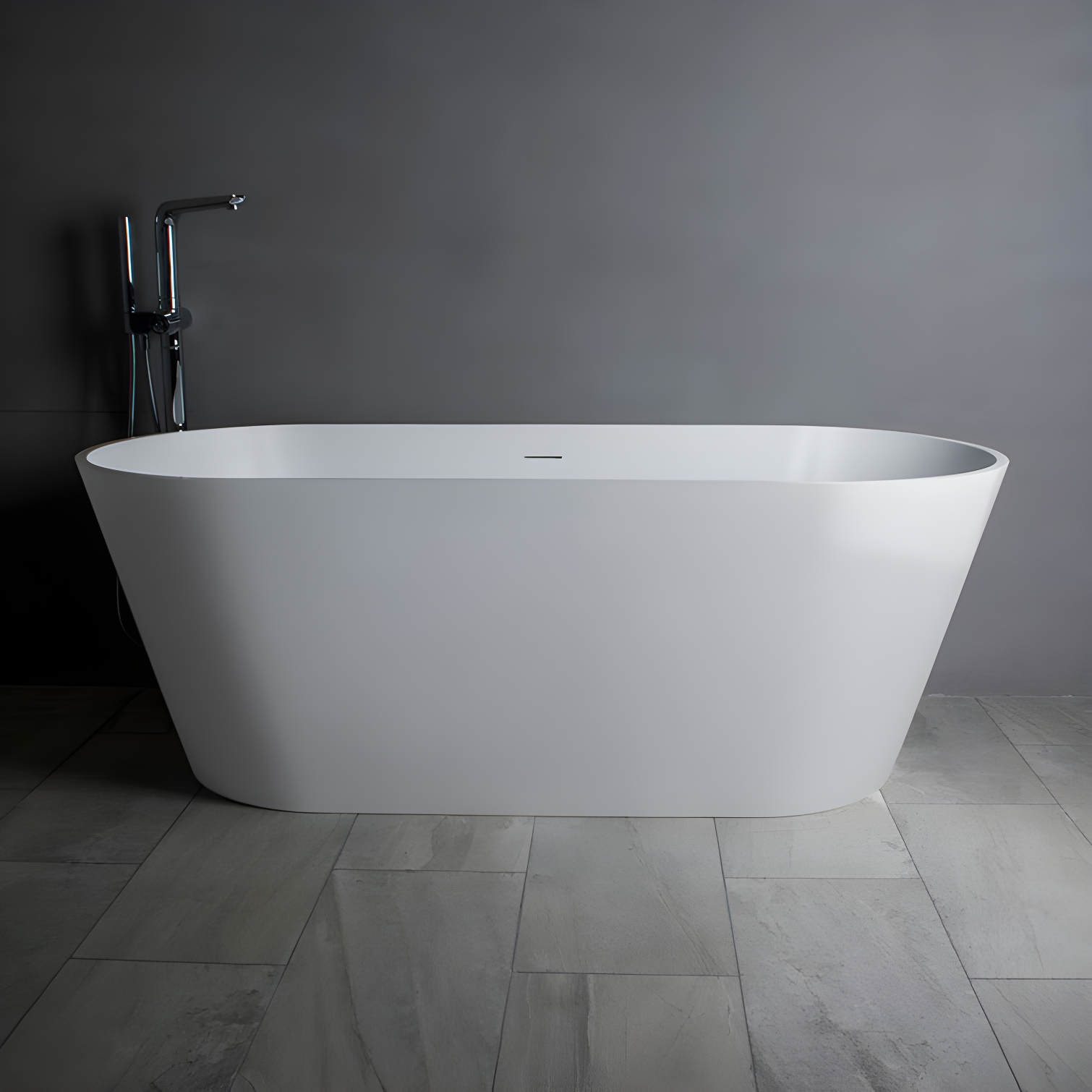 66.9" x 33" Freestanding Soaking Bathtub