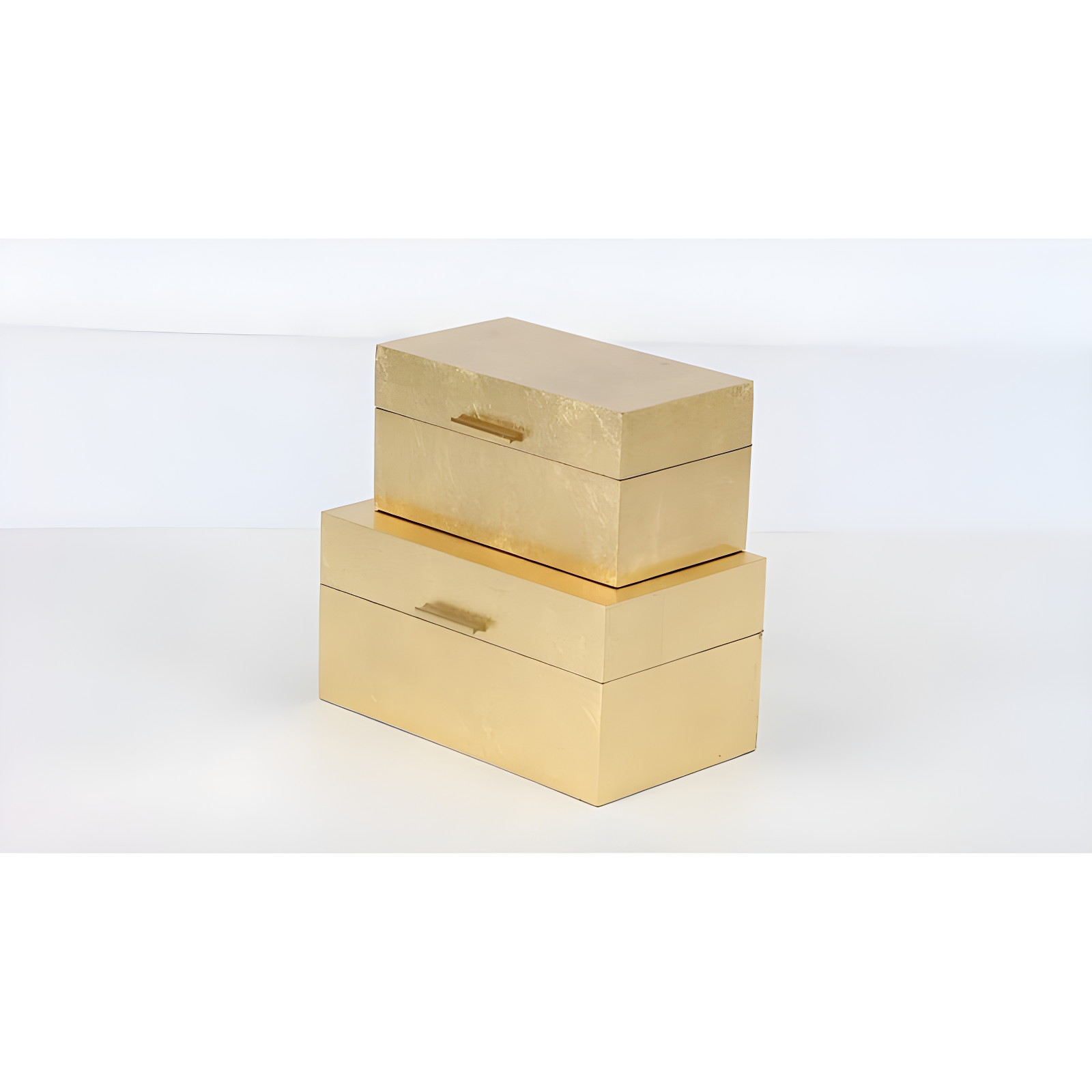 CosmoLiving by Cosmopolitan Wooden Decorative Box with Textured Foiled Exterior Set