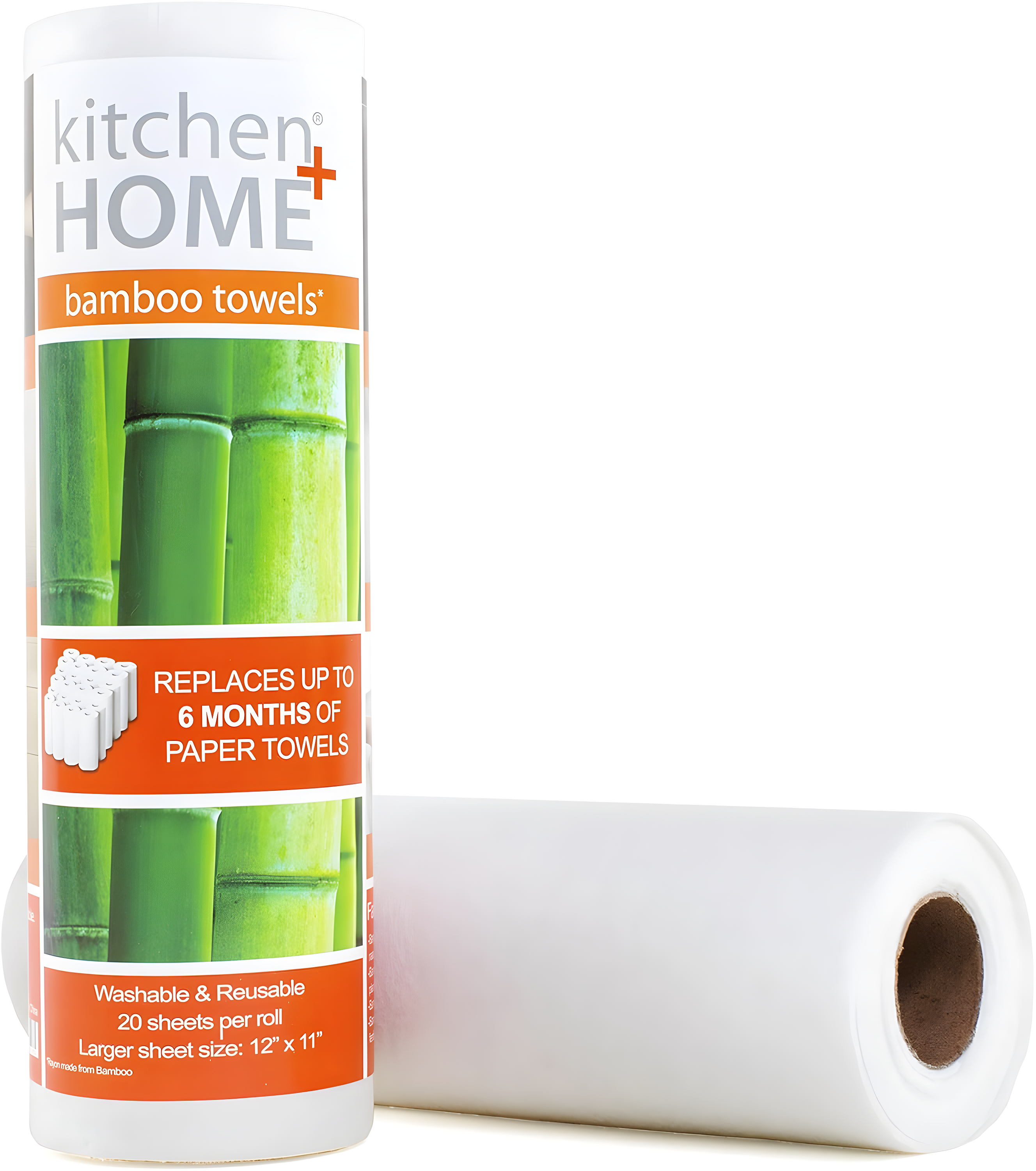 Kitchen + Home Bamboo Paper Towels  Heavy Duty Washable Reusable Rayon Towels