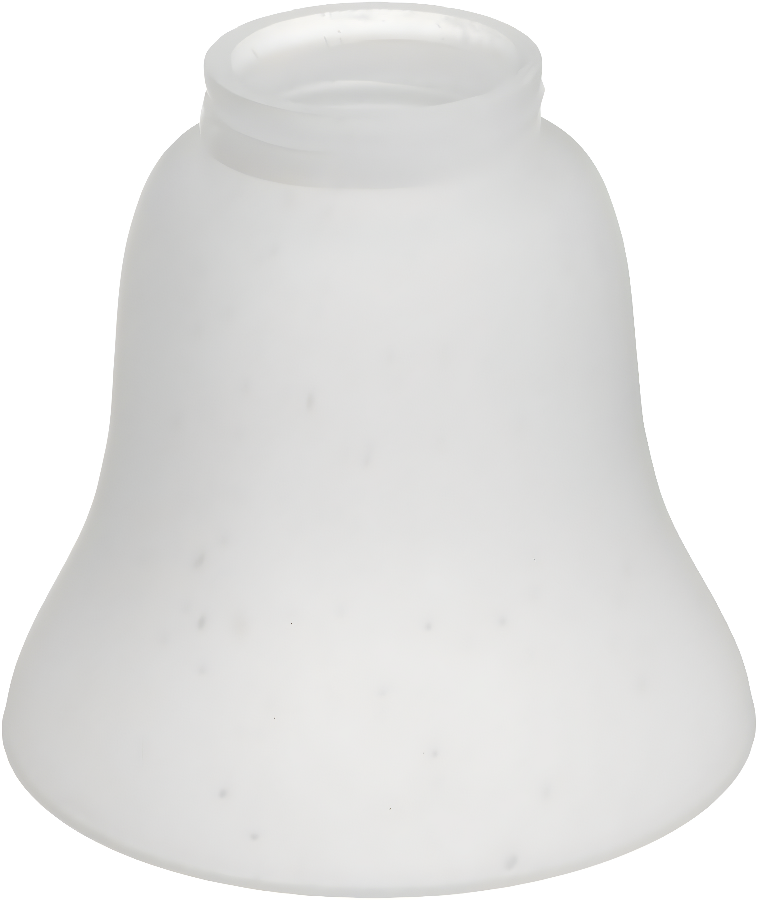 Hunter Fan 4.75" H Glass Bell Ceiling Fan Fitter Shade in White (Set of 4)
