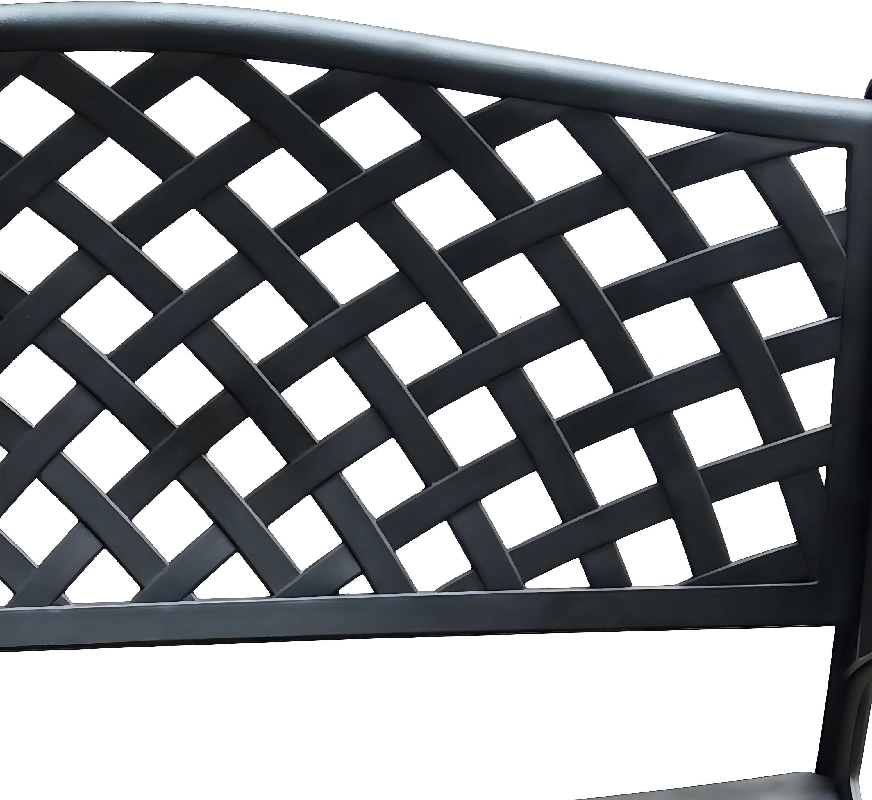 Modern Aluminum Patio Bench - Bronze - Oakland Living: Weather-Resistant, Powder-Coated