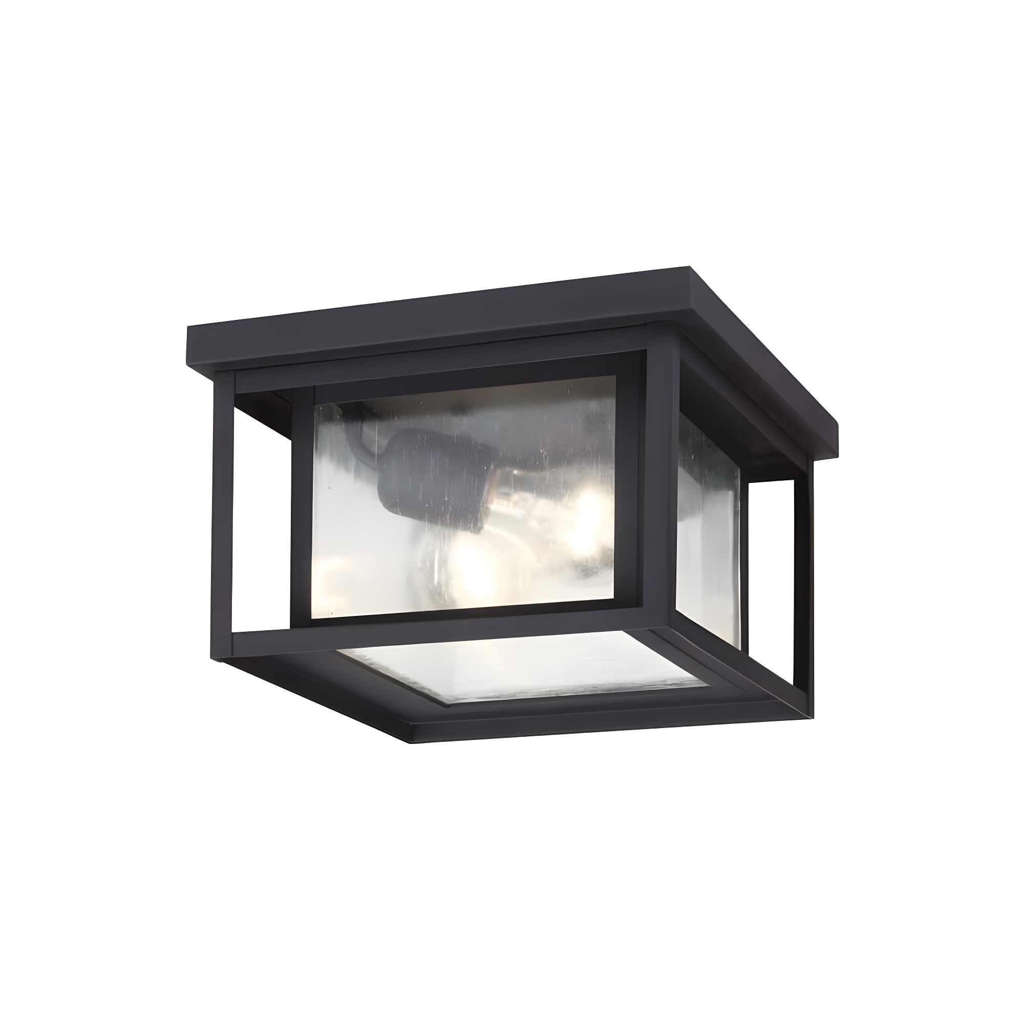 Vermont Seeded Square Outdoor Flush Mount