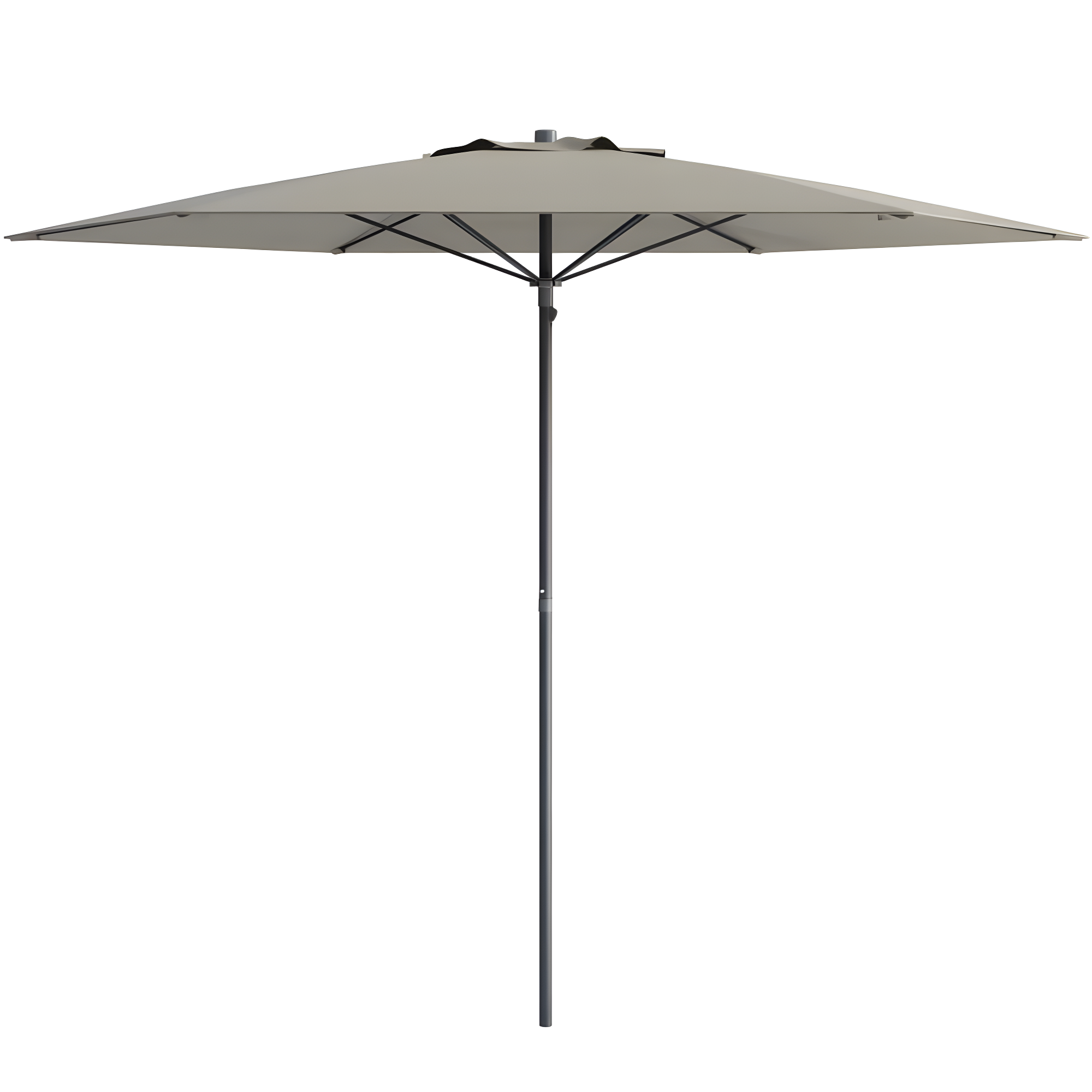 7.5' x 7.5' UV and Wind Resistant Beach/Patio Umbrella Gray - CorLiving