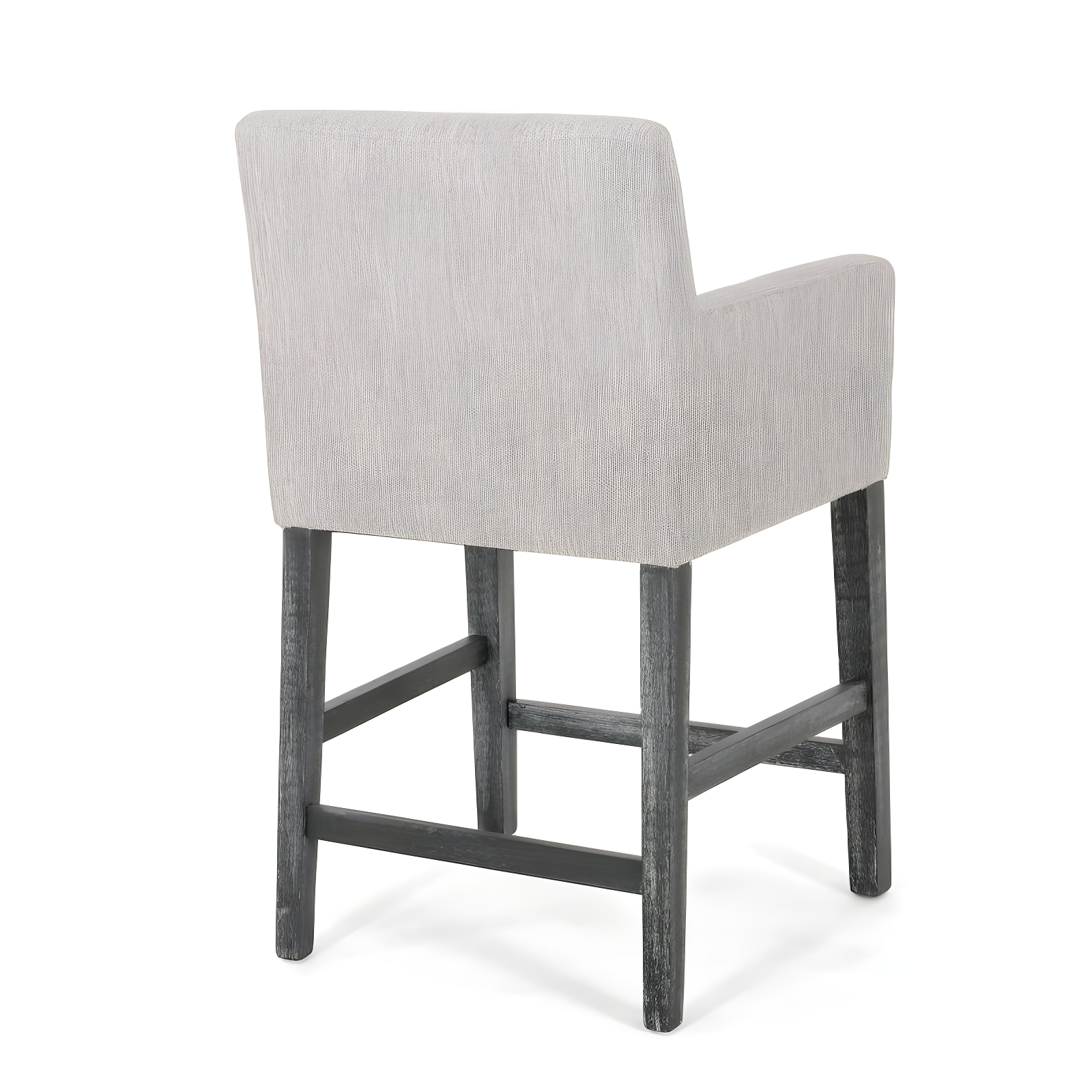Christopher Knight Home Chaparral Contemporary Fabric Upholstered Wood 26 inch Counter Stools (Set of 2), Light Gray and Gray