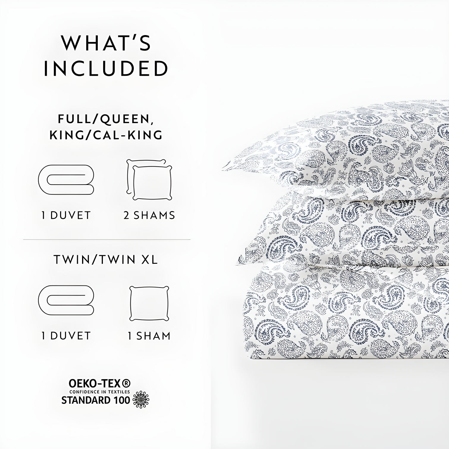 Simply Soft Traditional Paisley Duvet Cover Set