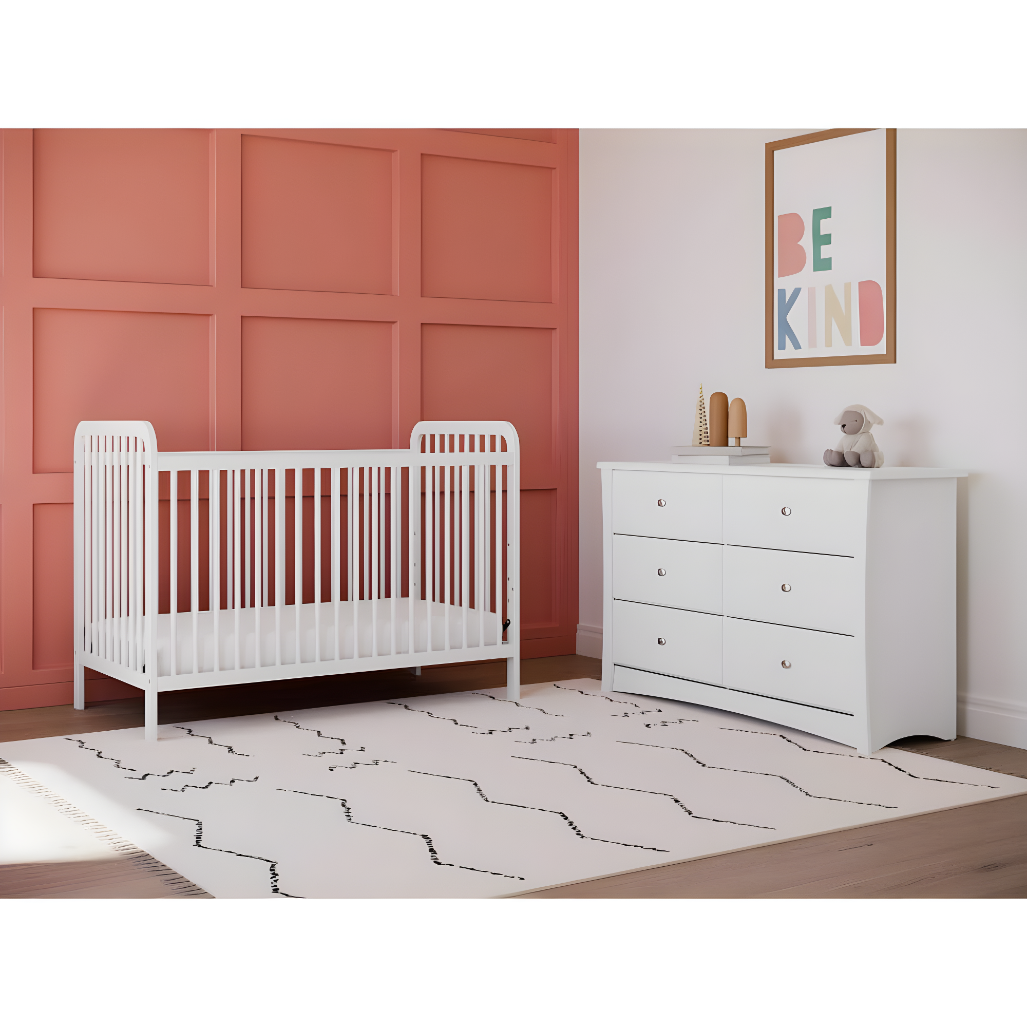 Crescent 6 Drawer Double Dresser