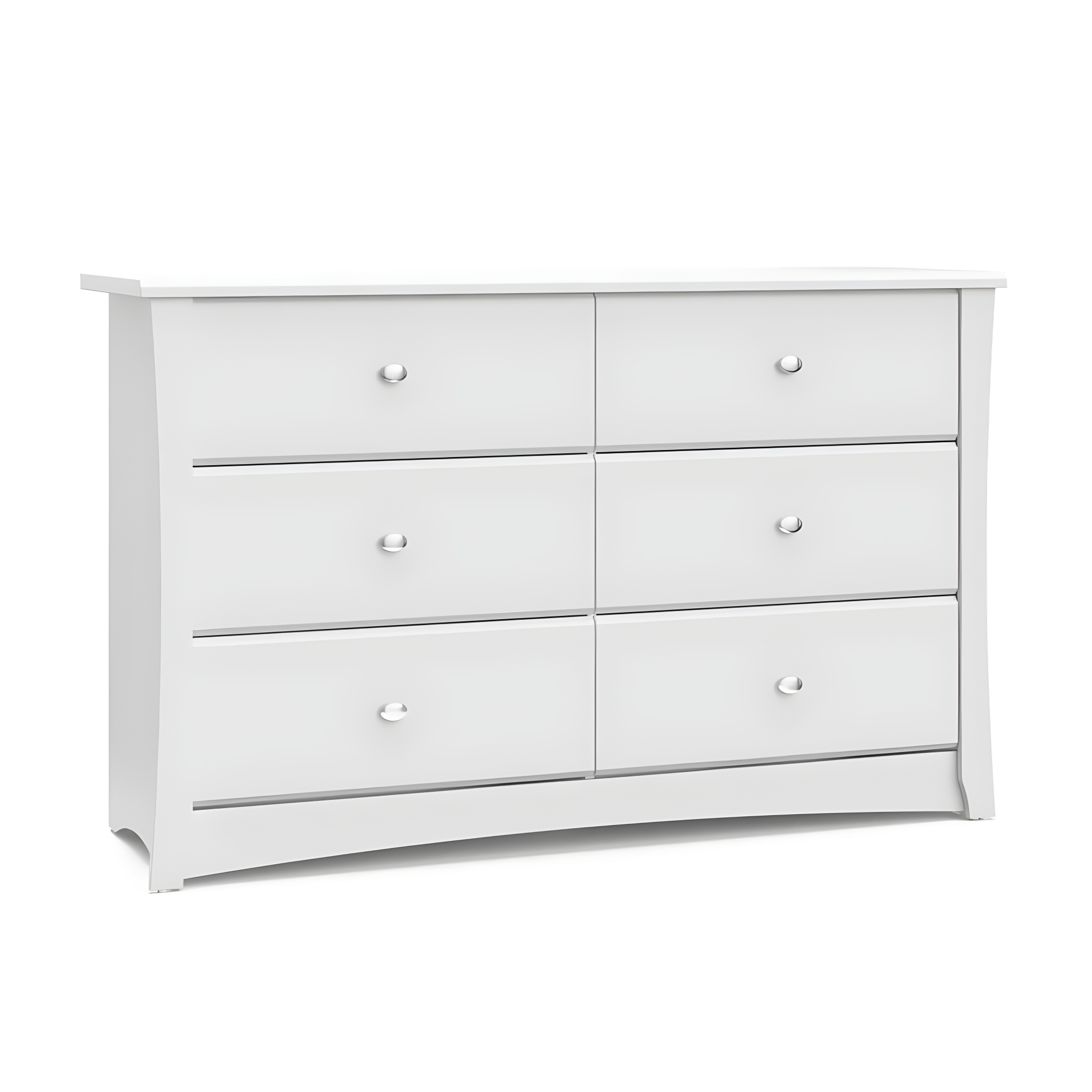 Crescent 6 Drawer Double Dresser