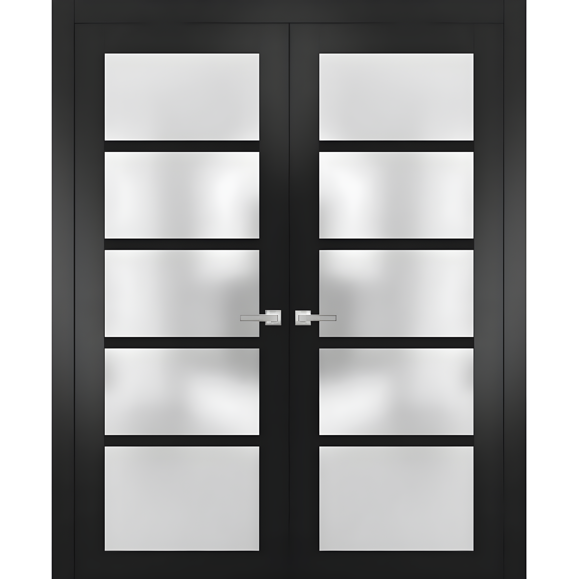 Quadro Frosted Glass French Doors