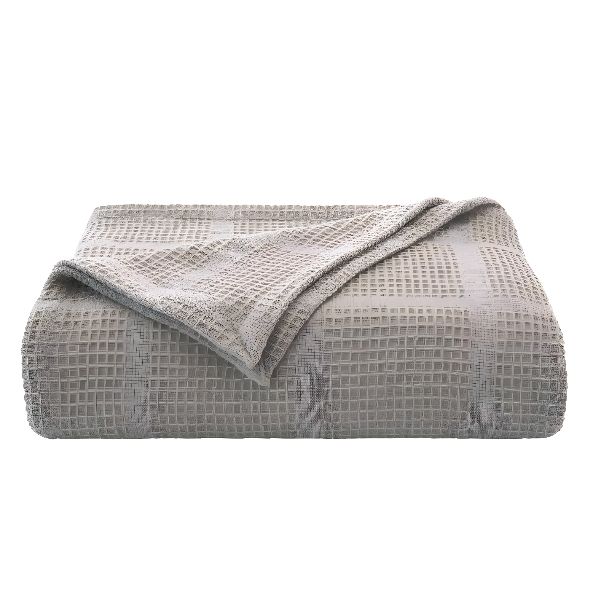 Kenneth Cole Kenneth Cole Waffle Grid Solid Cotton Blanket