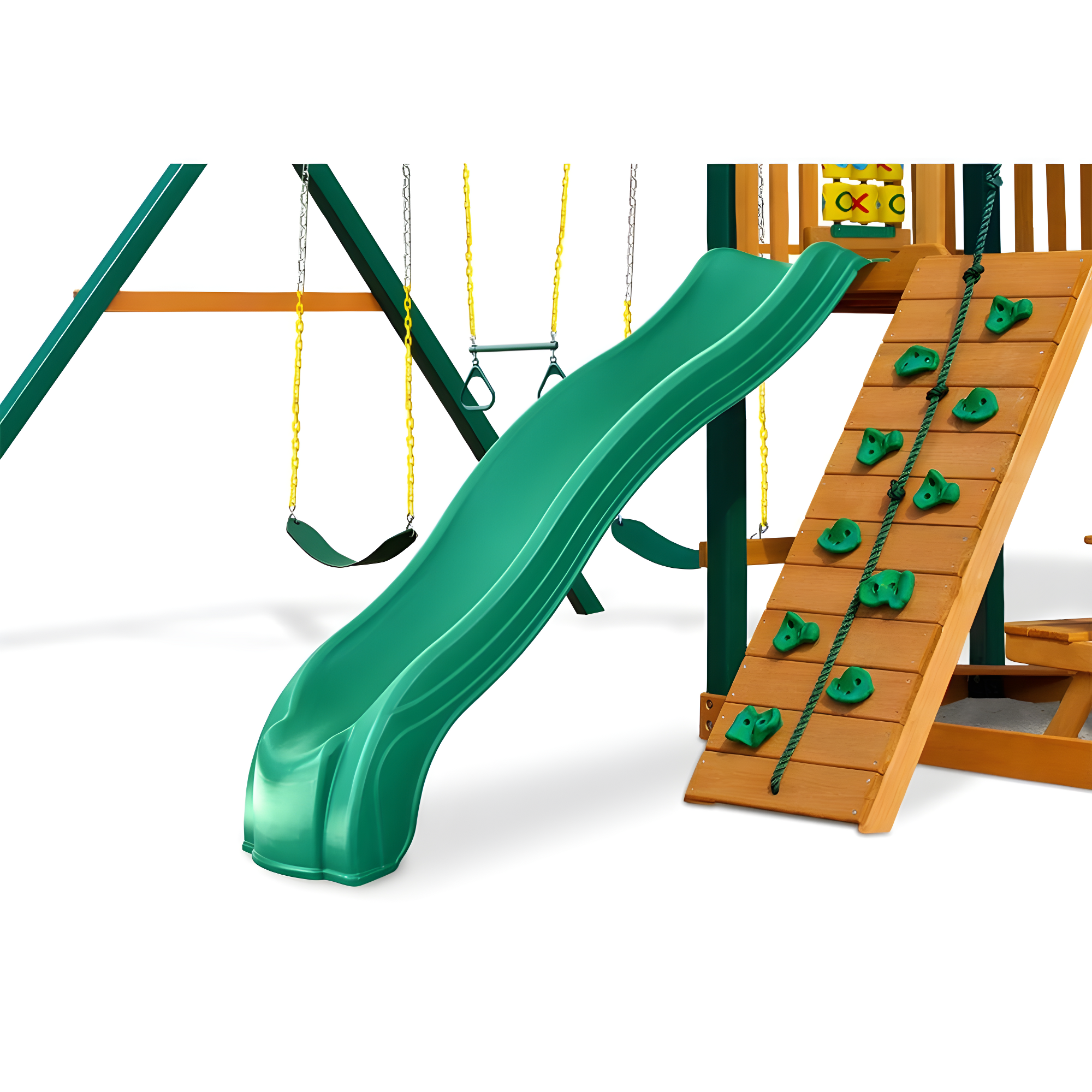 Swing-N-Slide 4 Foot Apex Wave Slide with Lifetime Warranty, Green