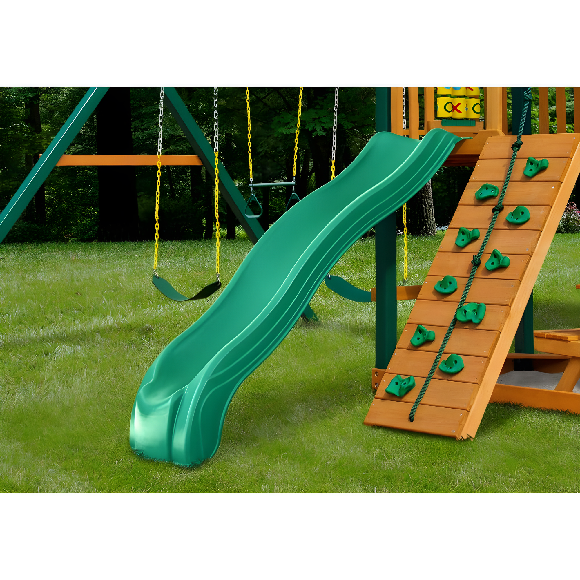 Swing-N-Slide 4 Foot Apex Wave Slide with Lifetime Warranty, Green