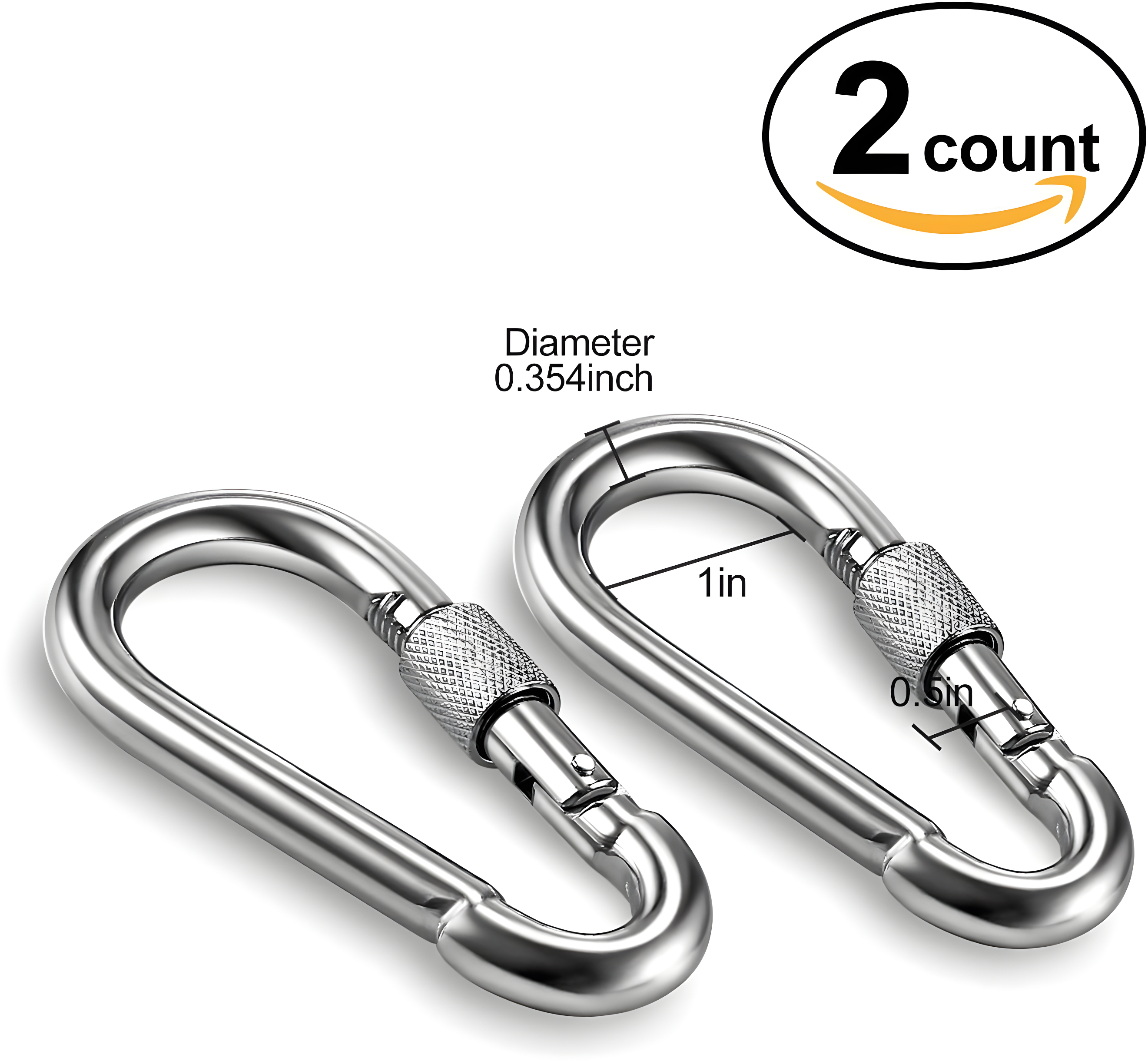 Stainless Steel Hanging Kit Swing Hangers and Hammock Spring and Swing Swivel Spinner Kglobal Swivel Hook and Locking Snap Hooks for Wooden Sets，tire Swing Swivel, Seat Trapeze Yoga