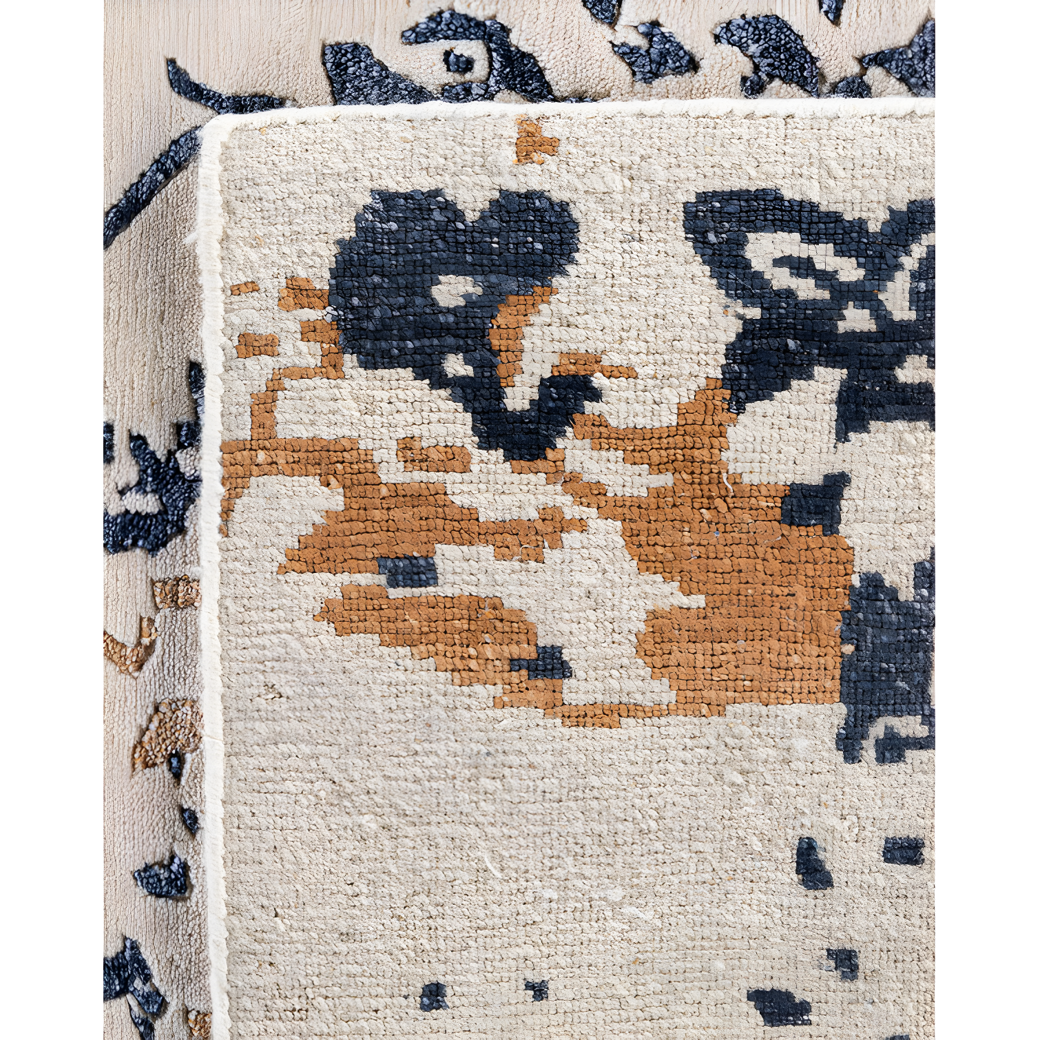 Solo Rugs One-of-a-Kind Rectangle 8'2" X 10'1" New Age Area Rug Beige