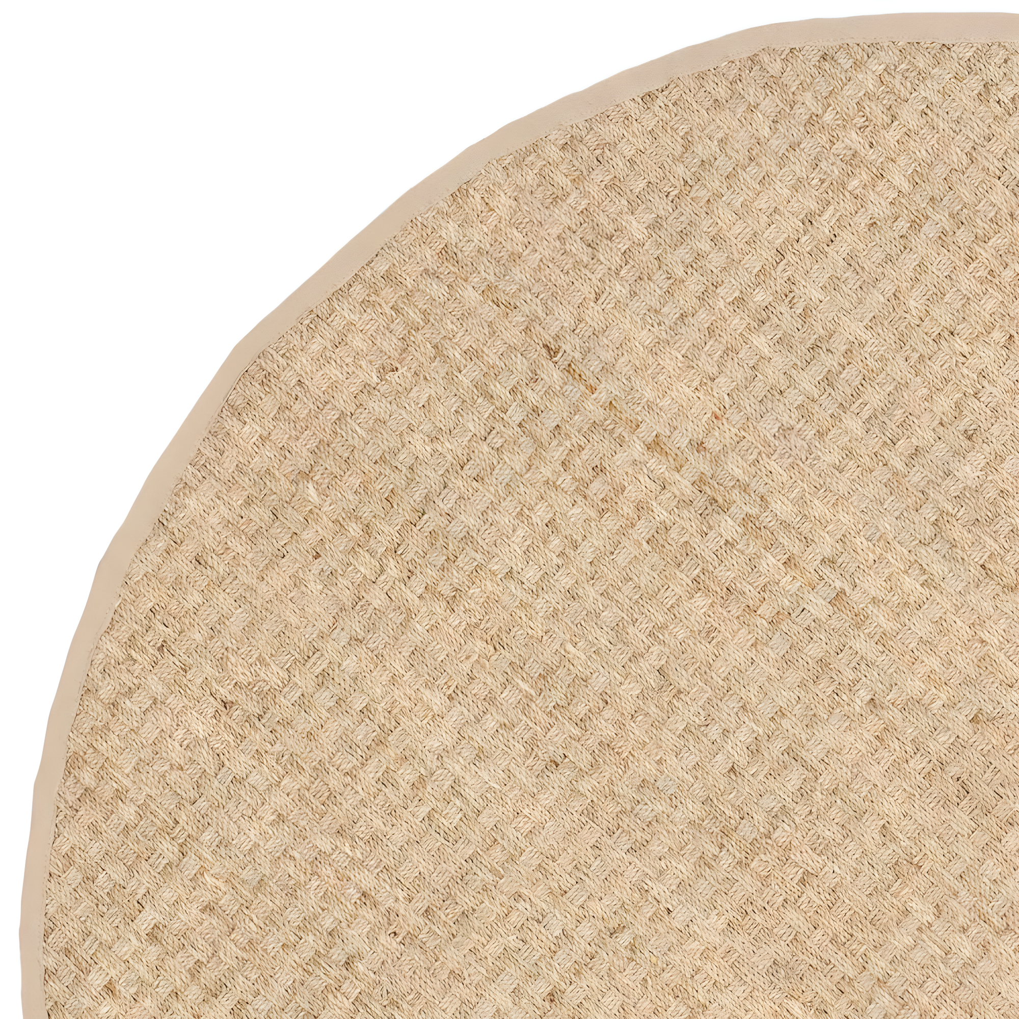 Natural Fiber NF114 Power Loomed Indoor Accent Rug - Natural/Beige - 3' Round - Safavieh.