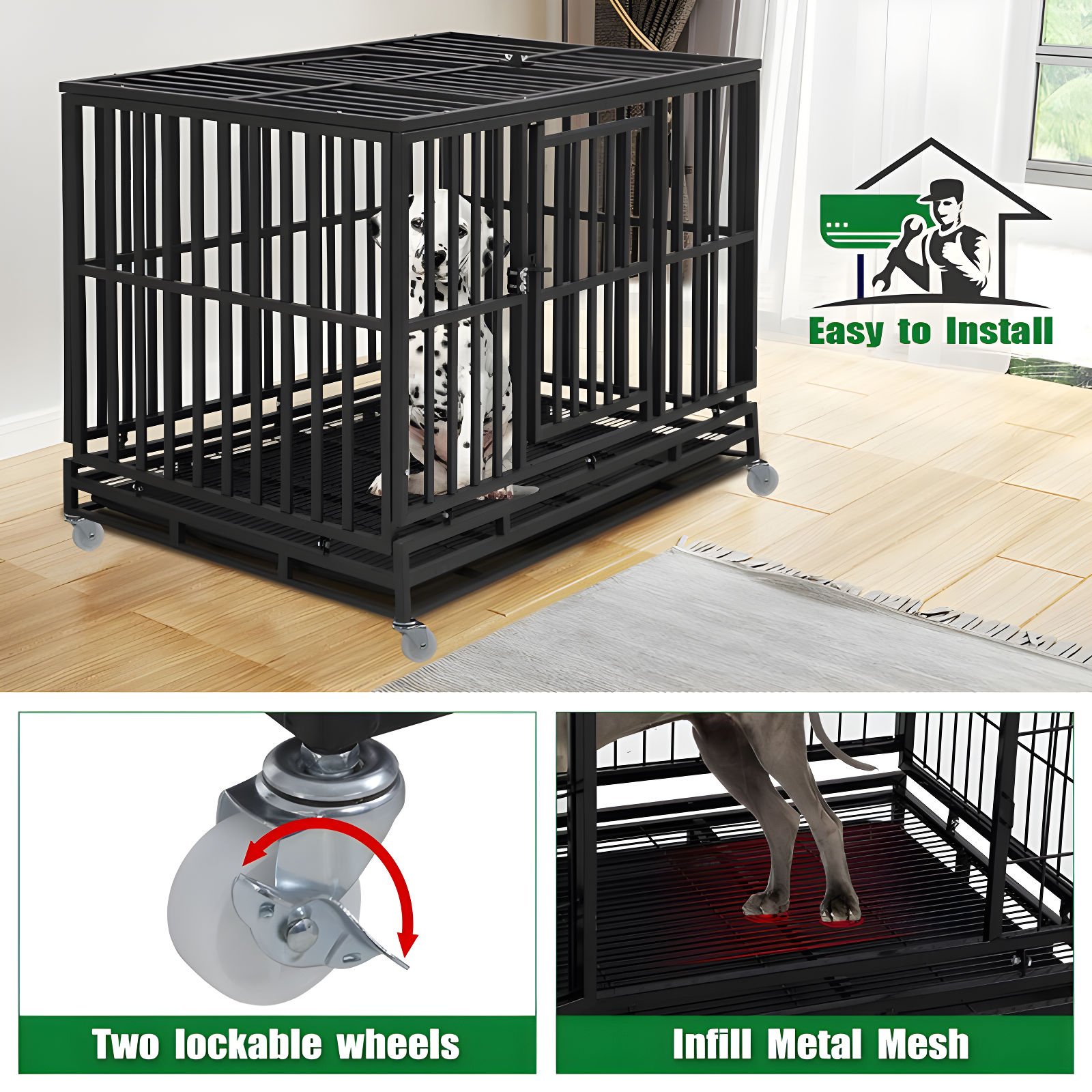 Tucker Murphy Pet™ Dog Pet Crate