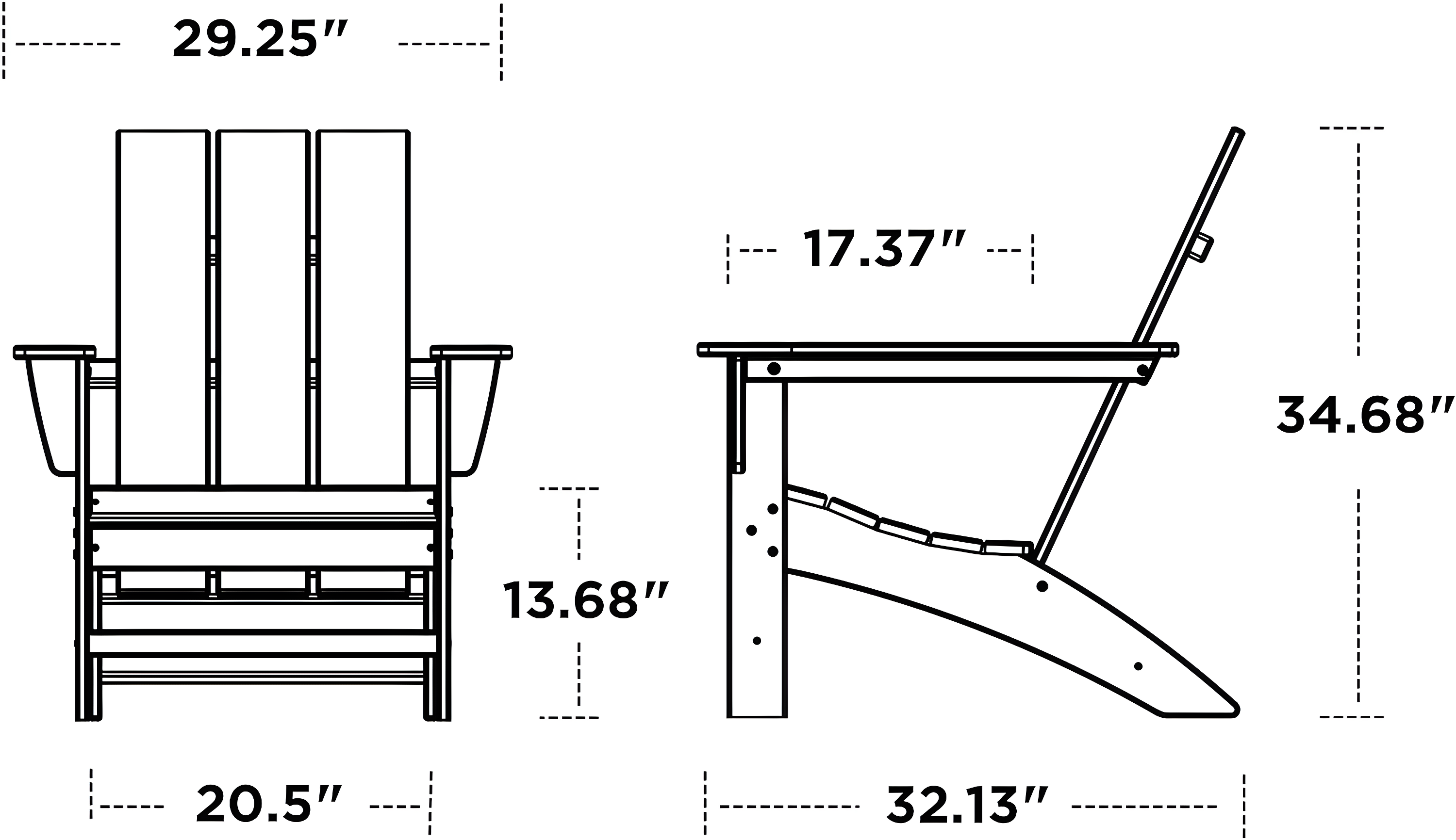 Modern Adirondack Outdoor Adirondack Chair