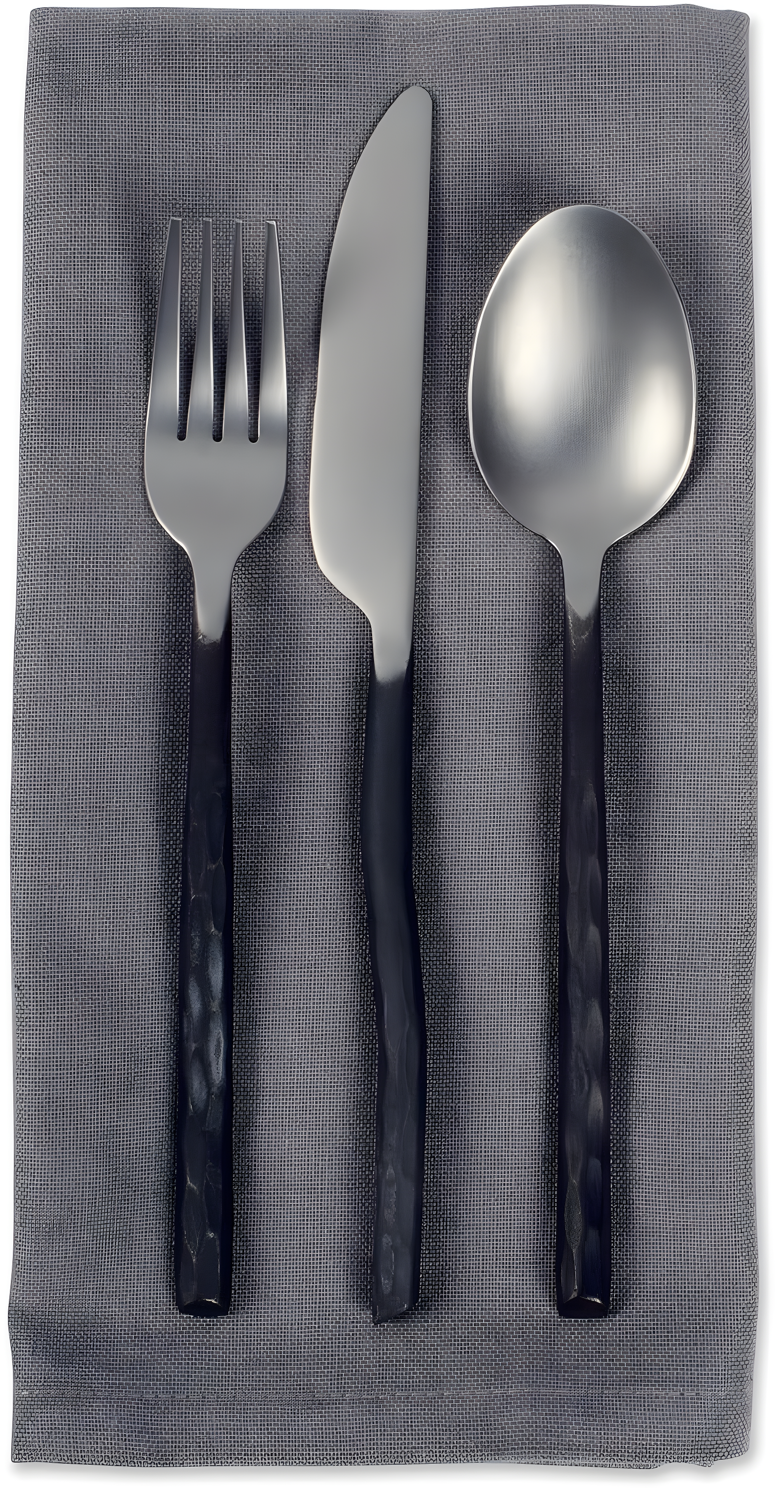Design Imports  Solid Cotton Napkin Set 6 Piece, Gray, 20X20"