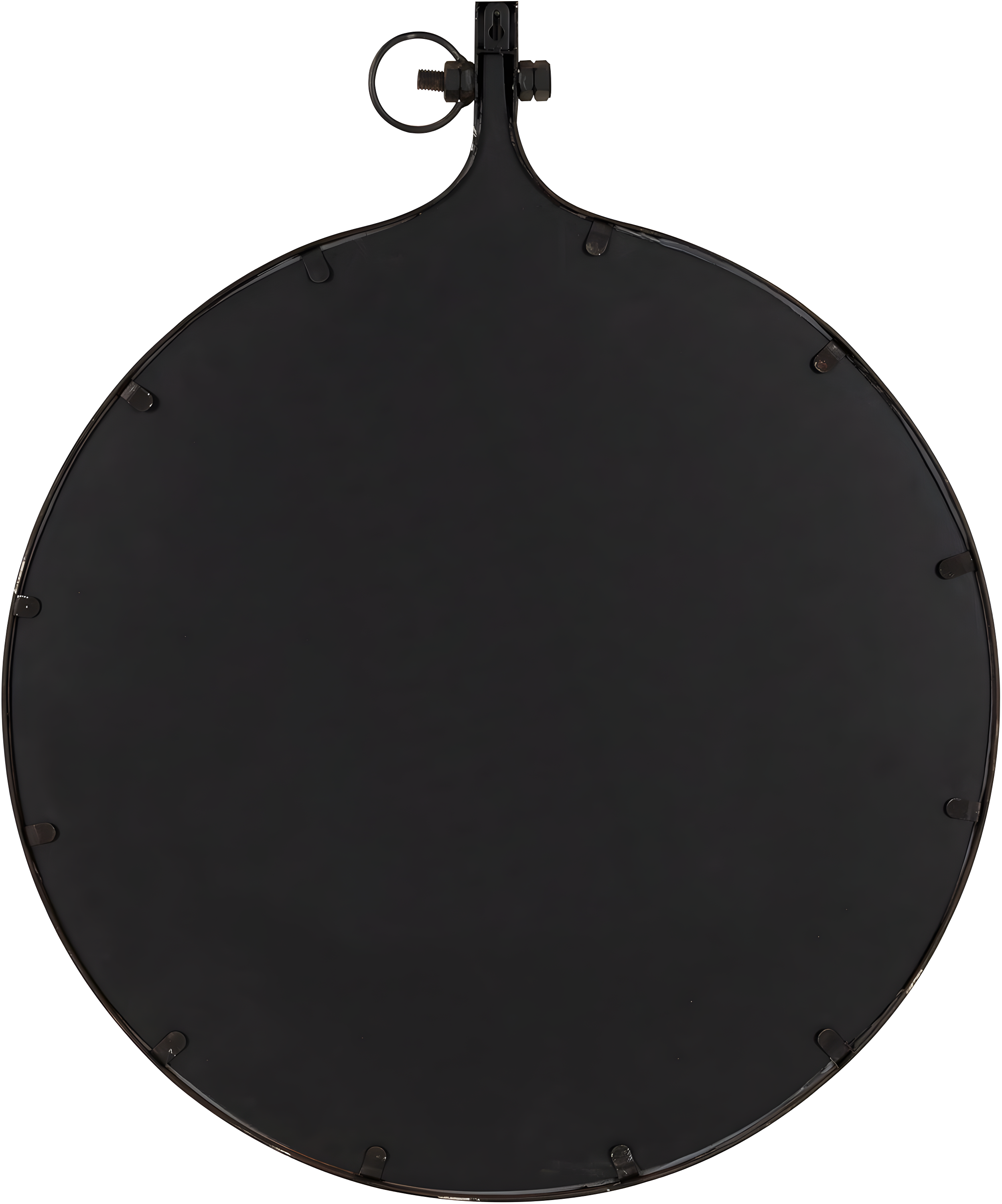 24" x 28" Yitro Metal Framed Wall Mirror Bronze - Kate and Laurel: Round, Oil Rubbed, Hanging Decor