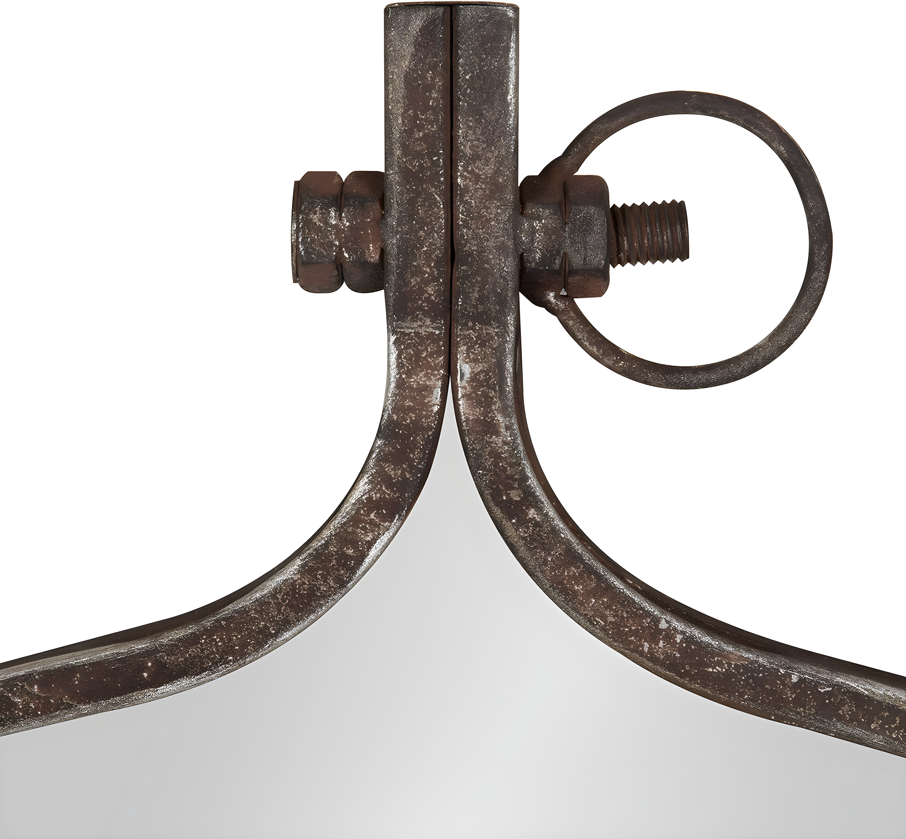 24" x 28" Yitro Metal Framed Wall Mirror Bronze - Kate and Laurel: Round, Oil Rubbed, Hanging Decor