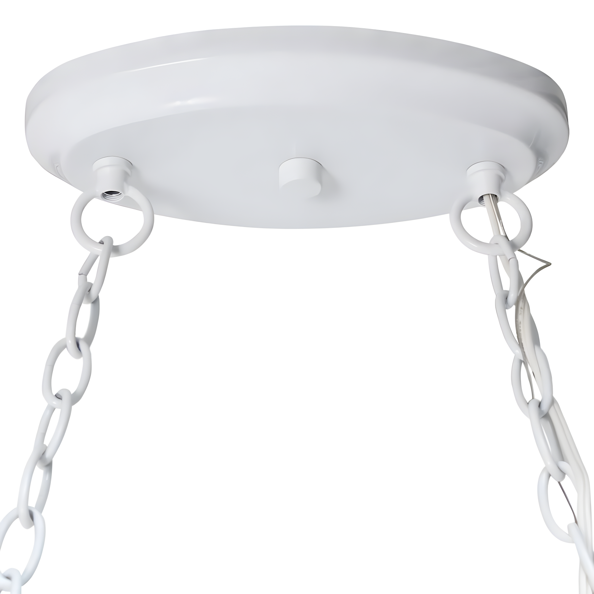 Elegant Designs 2-Light Kitchen Pot Rack with Downlights White