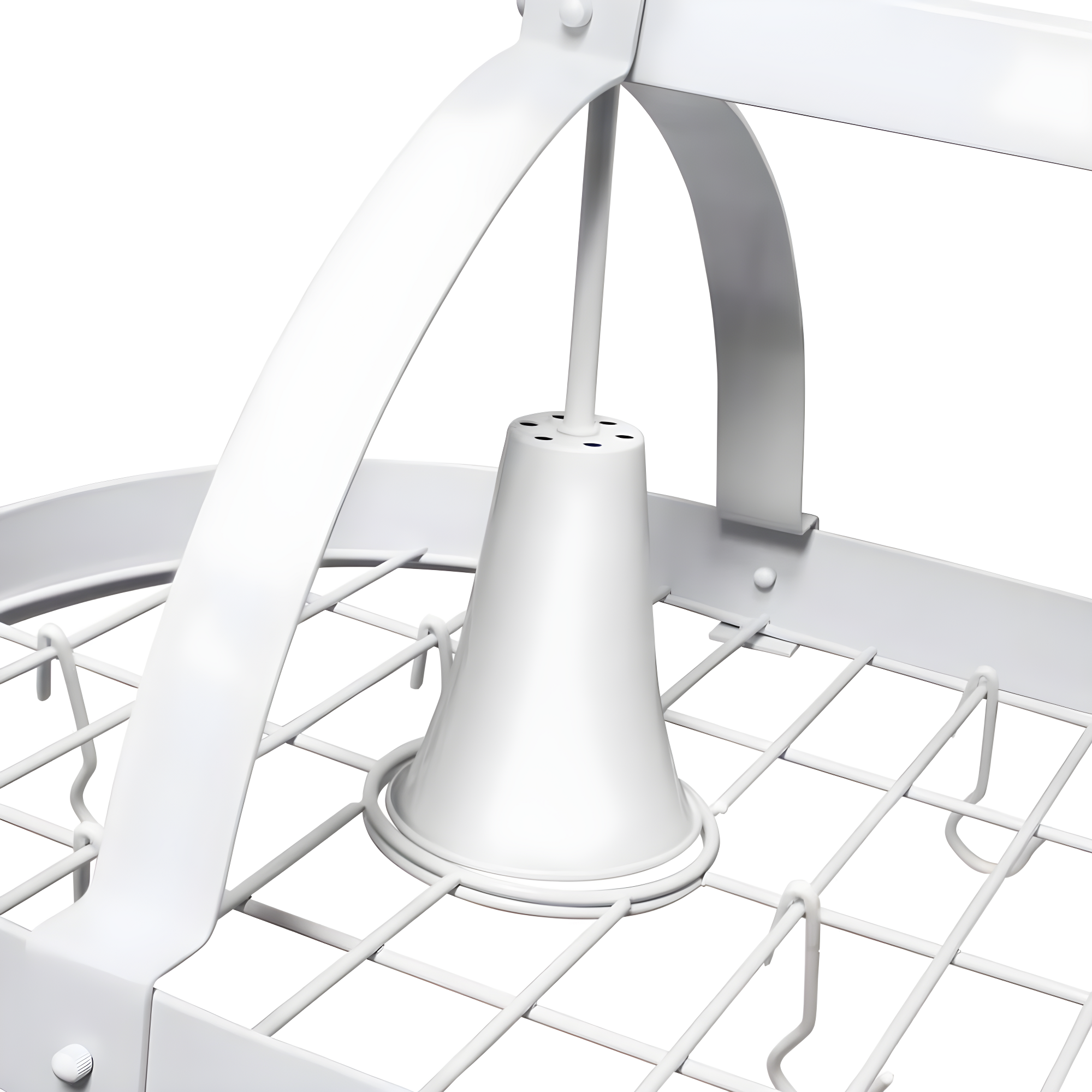 Elegant Designs 2-Light Kitchen Pot Rack with Downlights White
