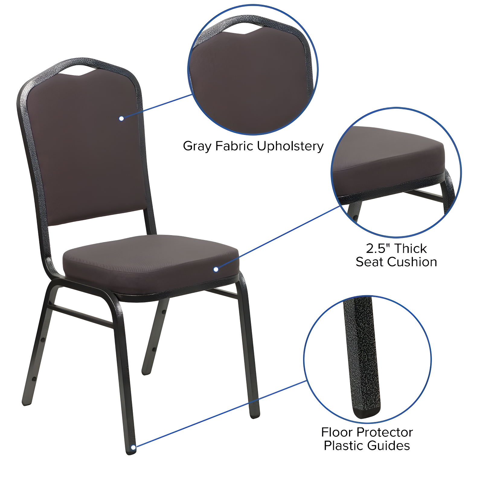 Flash Furniture Crown Back Stacking Banquet Chair