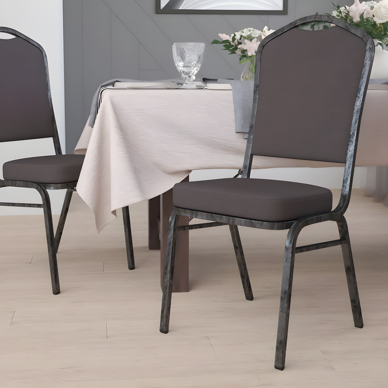 Flash Furniture Crown Back Stacking Banquet Chair