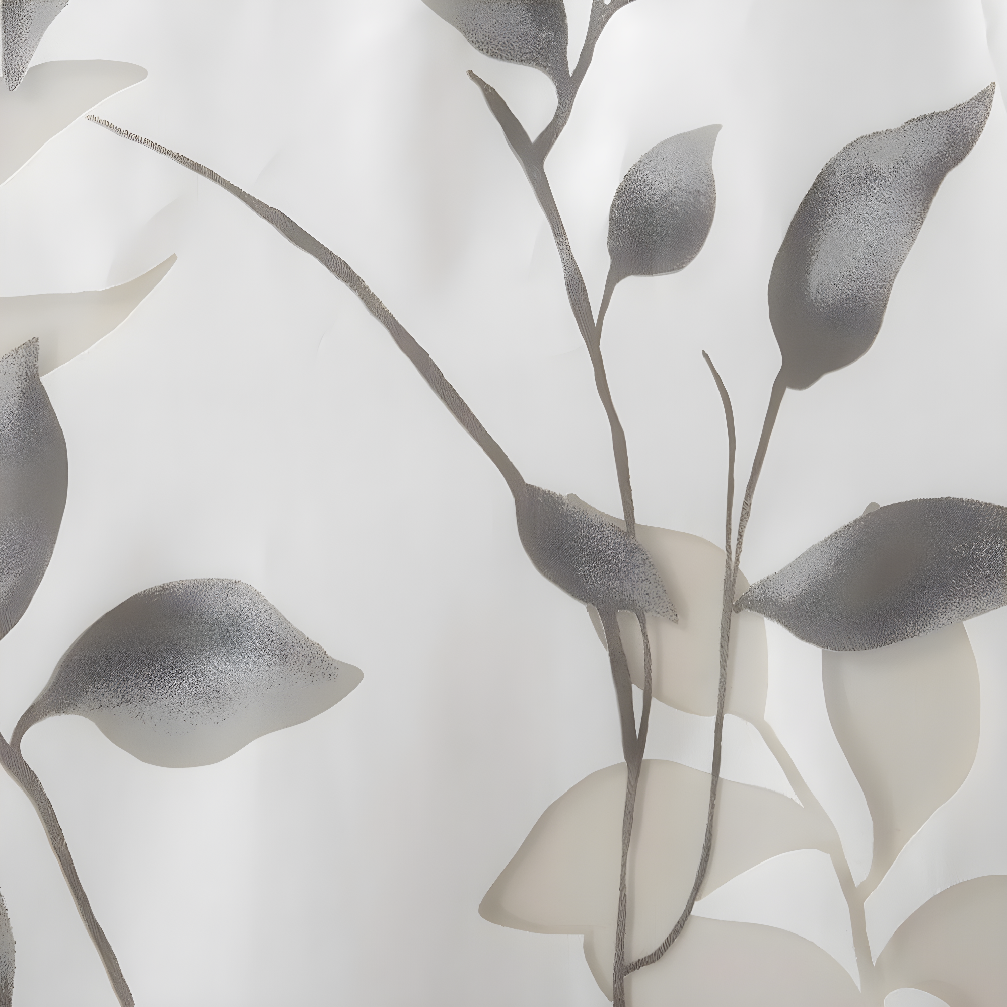 50"x84" Madison Park Sheer Rosalie Burnout Printed Curtain Panel Gray: Light Filtering, Floral, Modern, Indoor Use