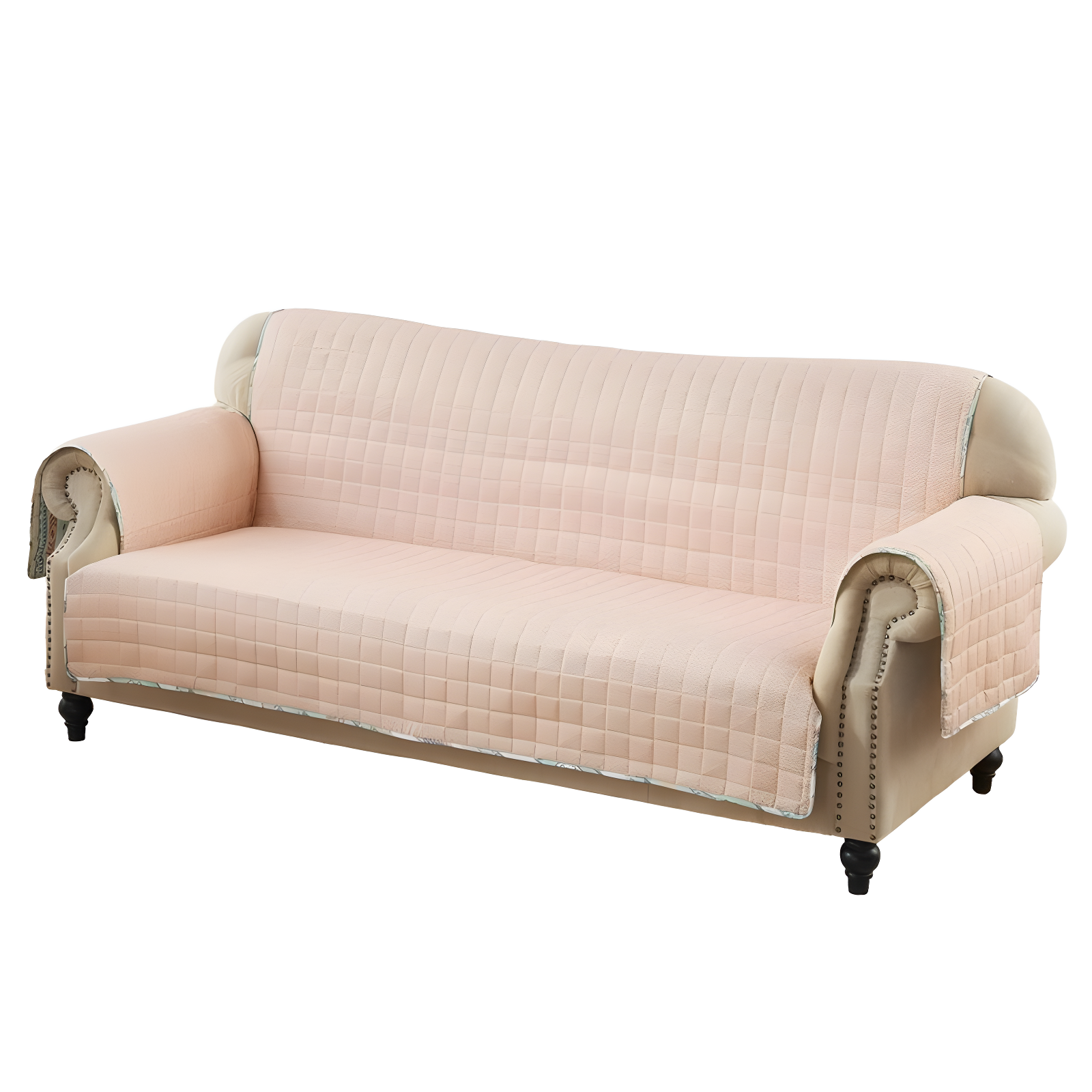 Barefoot Bungalow Phoenix Southwest Geo Quilted Reversible Sofa Slipcover