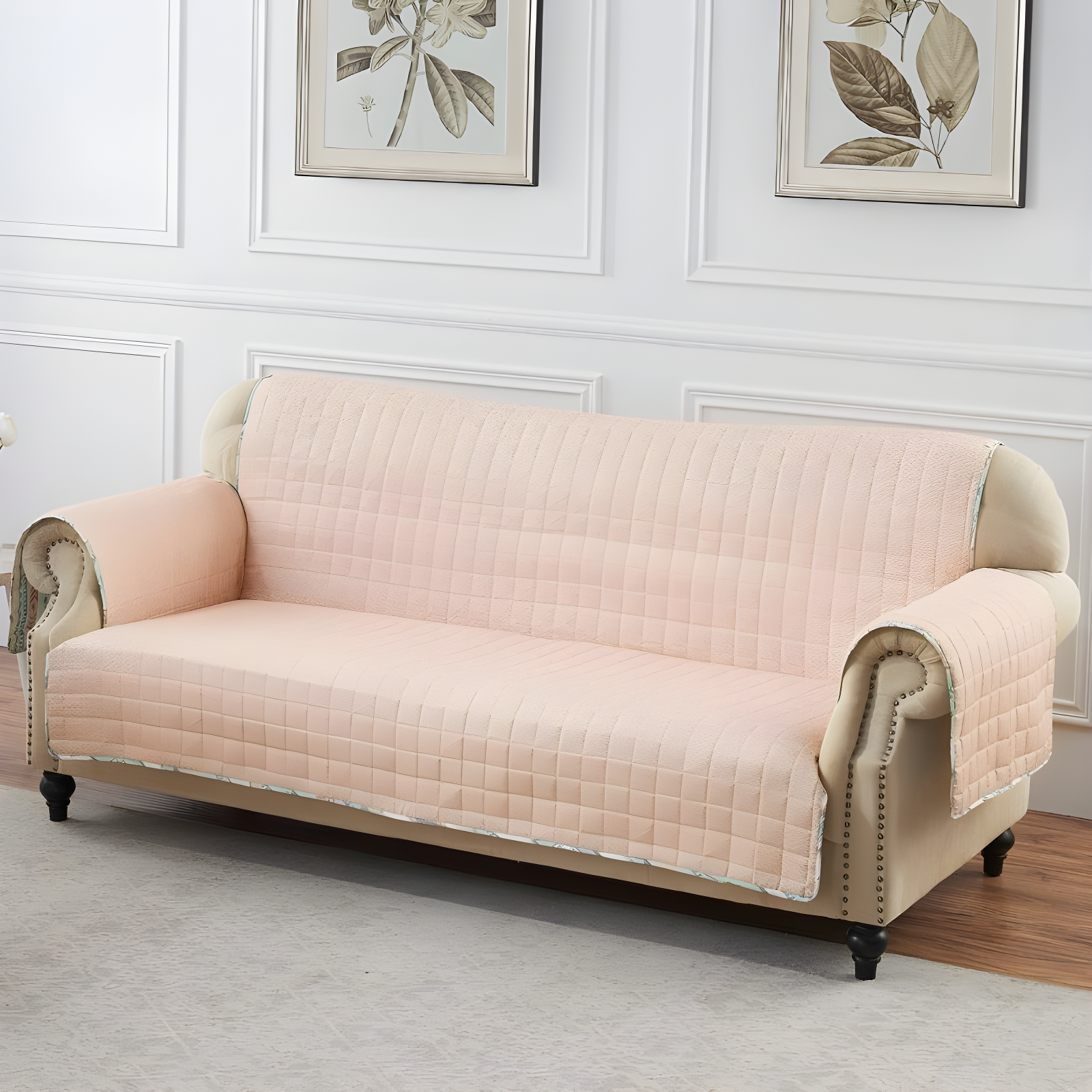 Barefoot Bungalow Phoenix Southwest Geo Quilted Reversible Sofa Slipcover